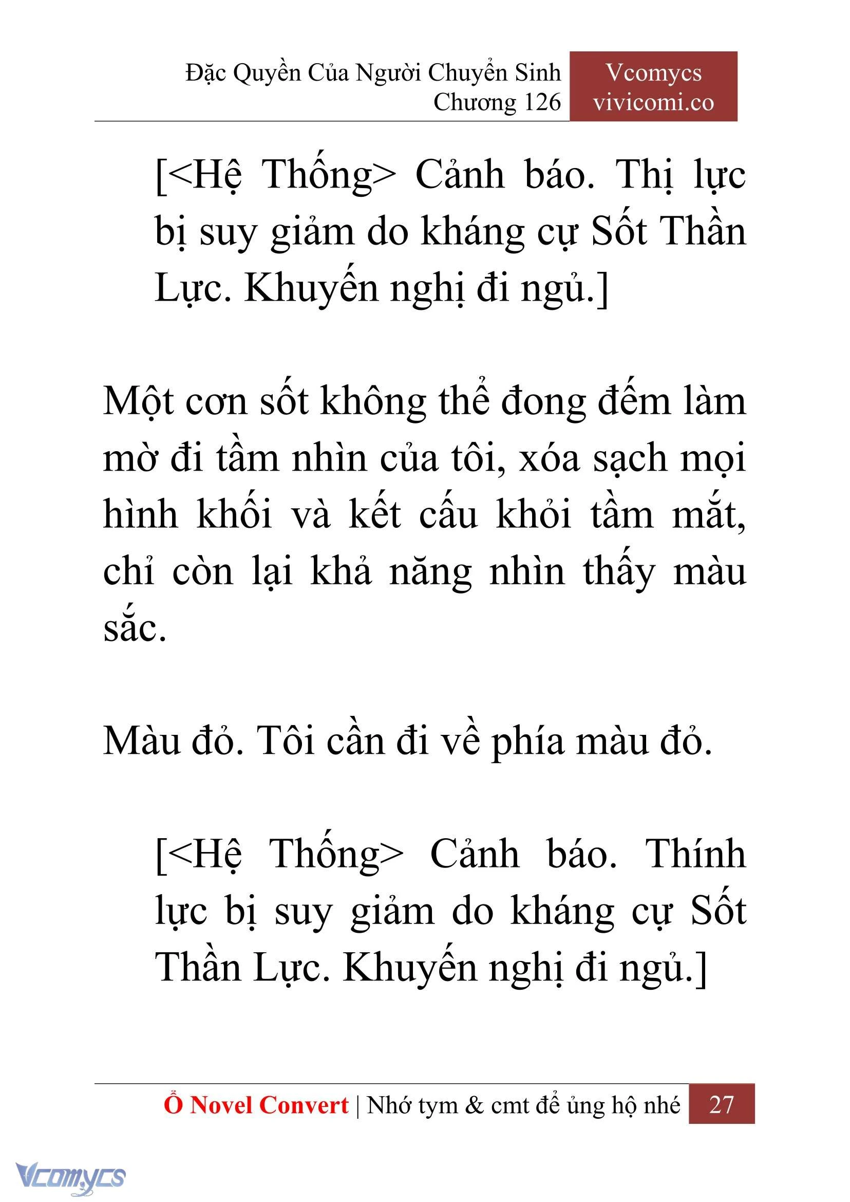 [Novel] Đặc Quyền Của Người Chuyển Sinh Chapter  126 - 29
