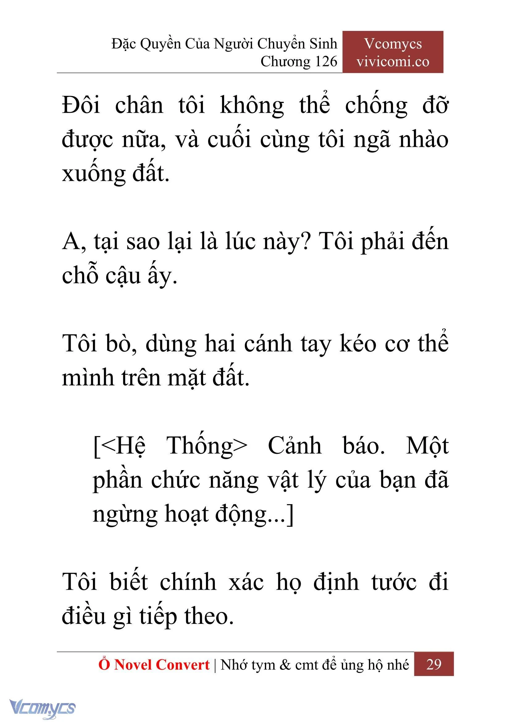 [Novel] Đặc Quyền Của Người Chuyển Sinh Chapter  126 - 31