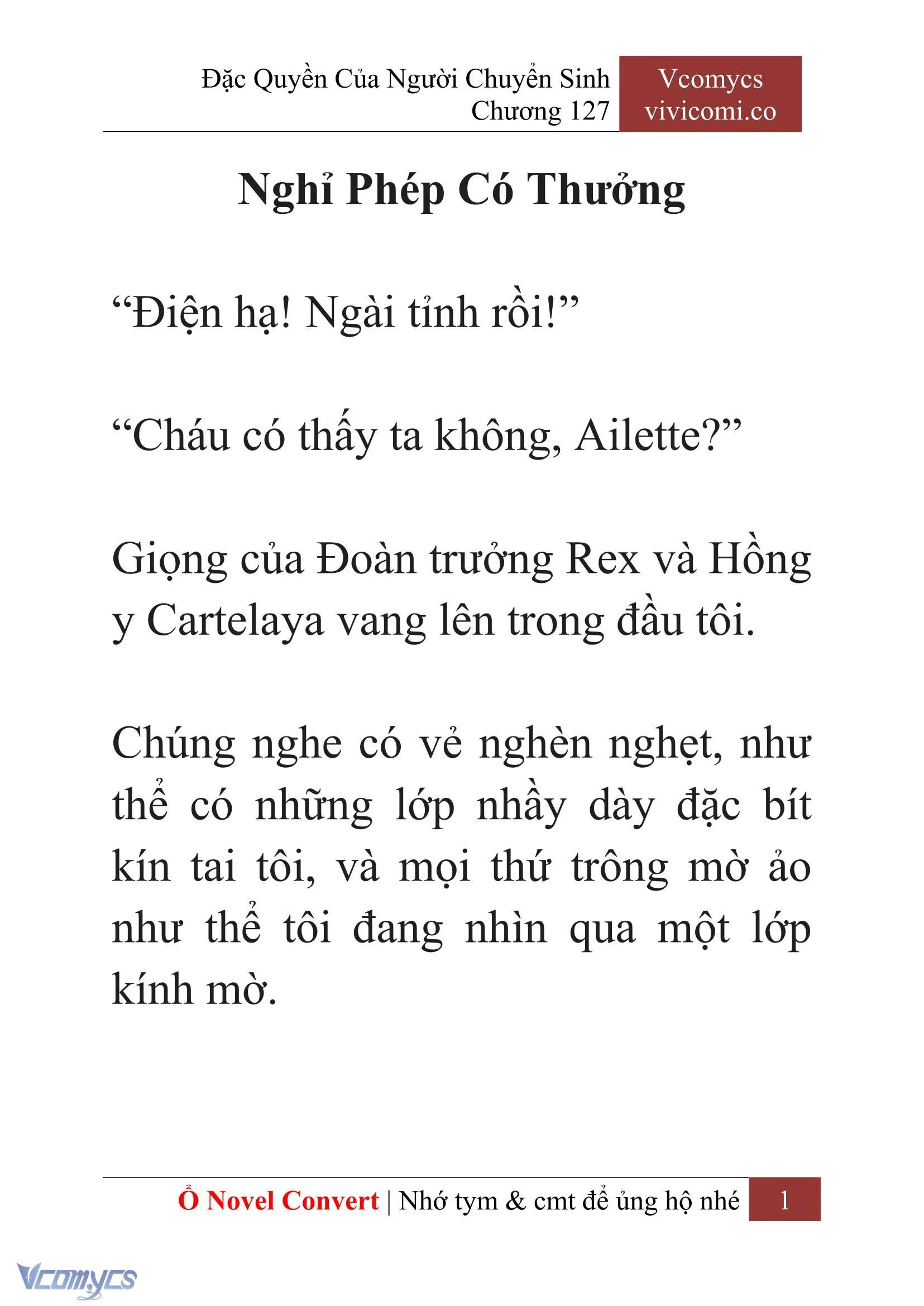 [Novel] Đặc Quyền Của Người Chuyển Sinh Chapter  127 - 3