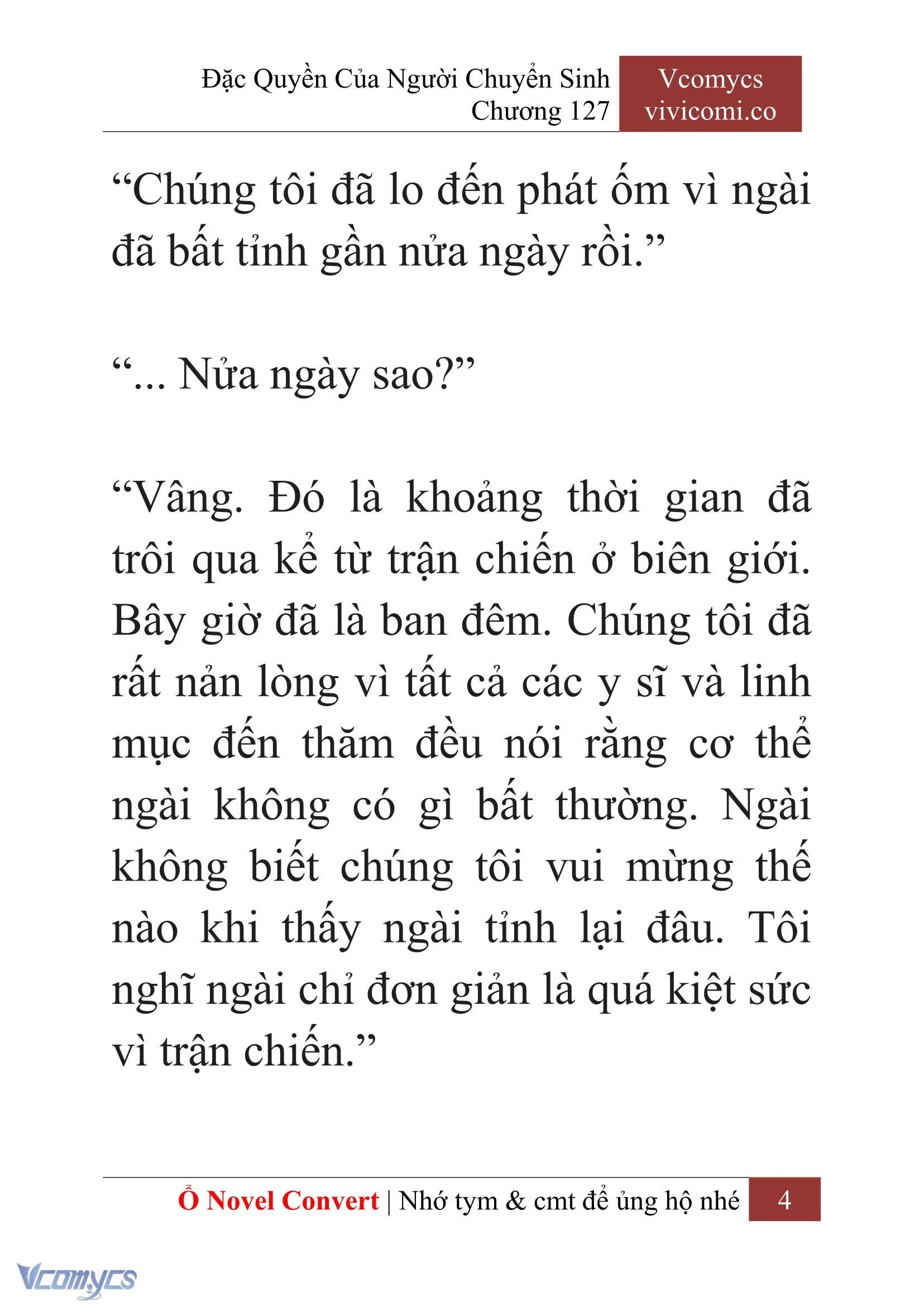 [Novel] Đặc Quyền Của Người Chuyển Sinh Chapter  127 - 6