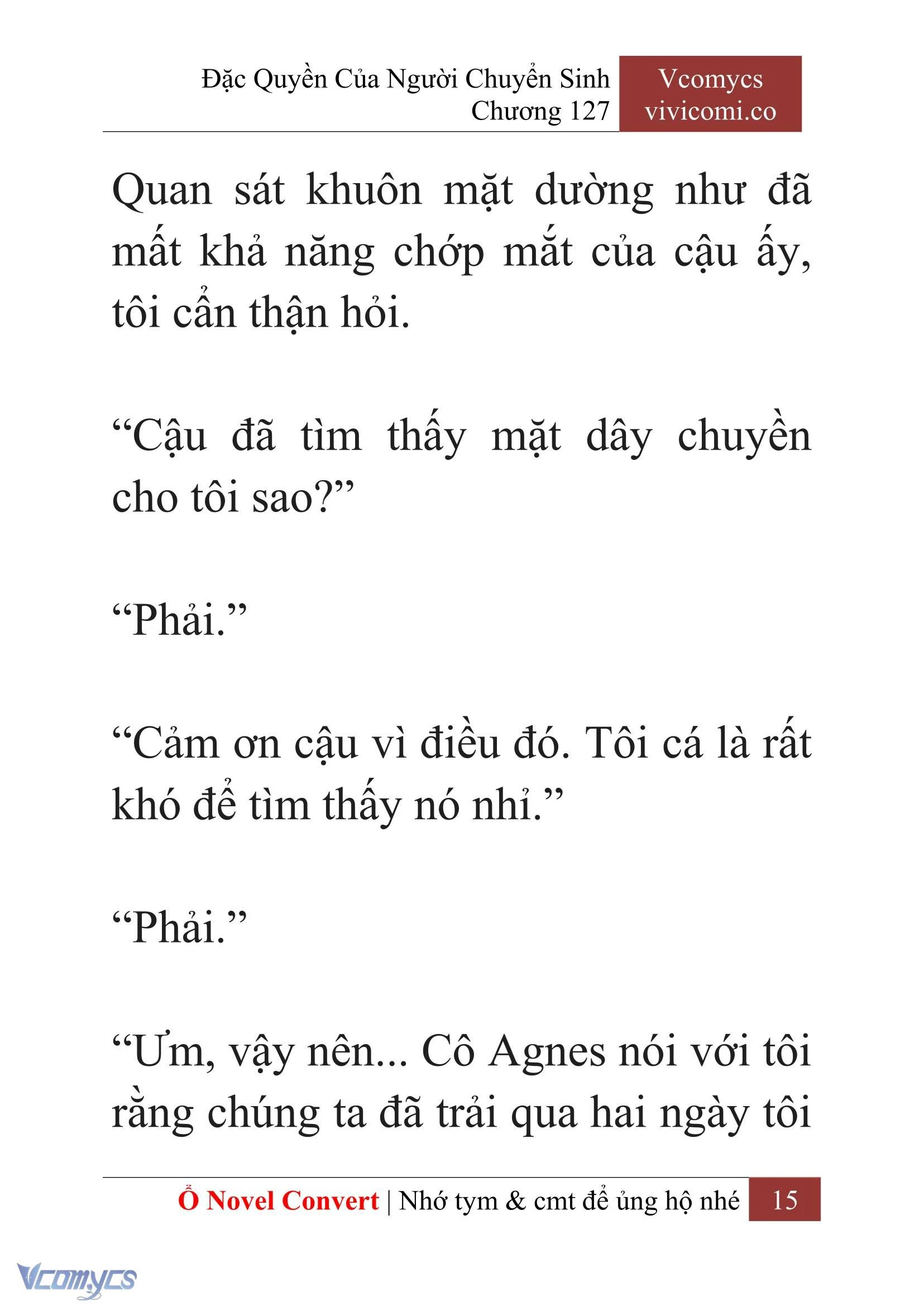 [Novel] Đặc Quyền Của Người Chuyển Sinh Chapter  127 - 17