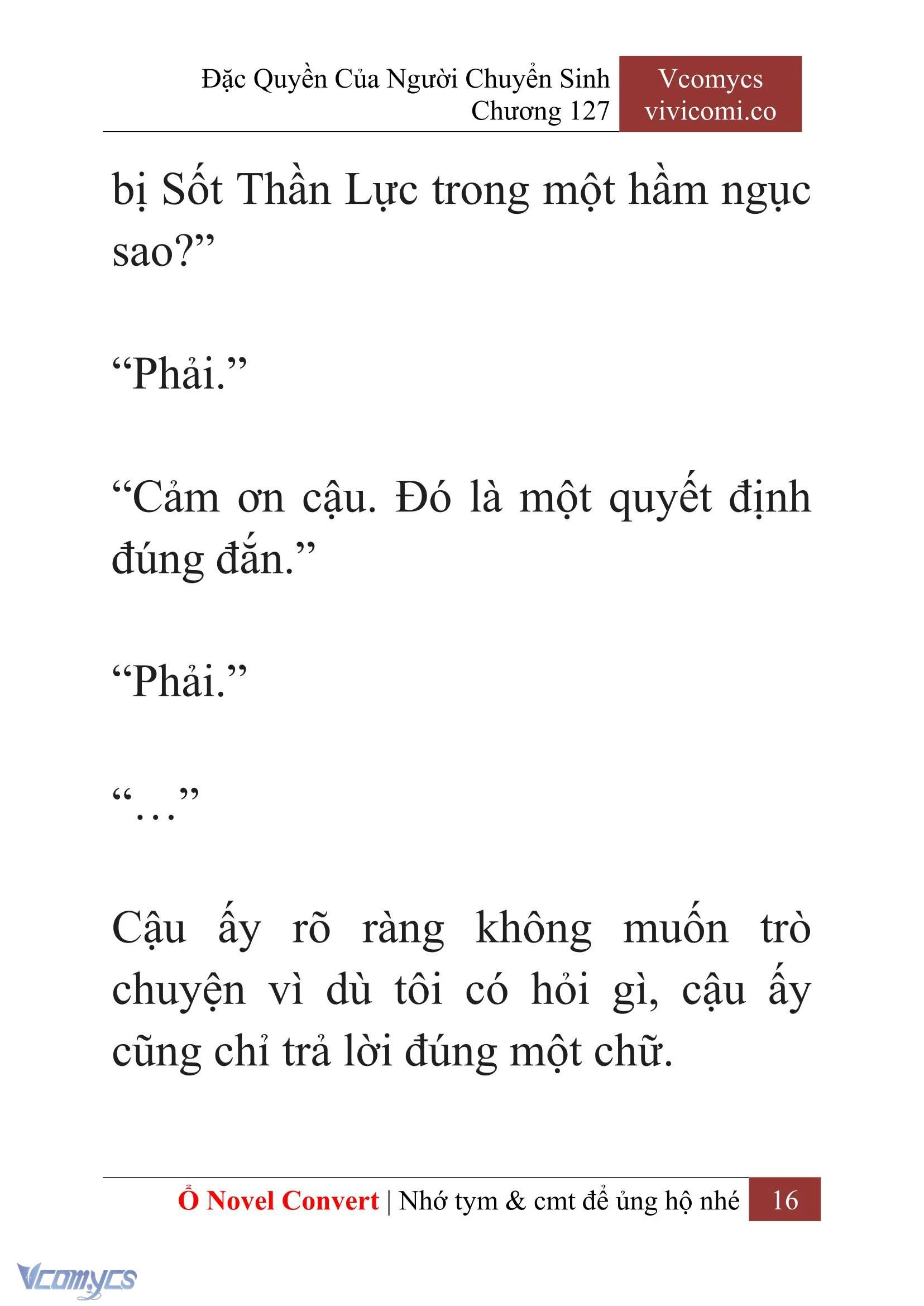 [Novel] Đặc Quyền Của Người Chuyển Sinh Chapter  127 - 18