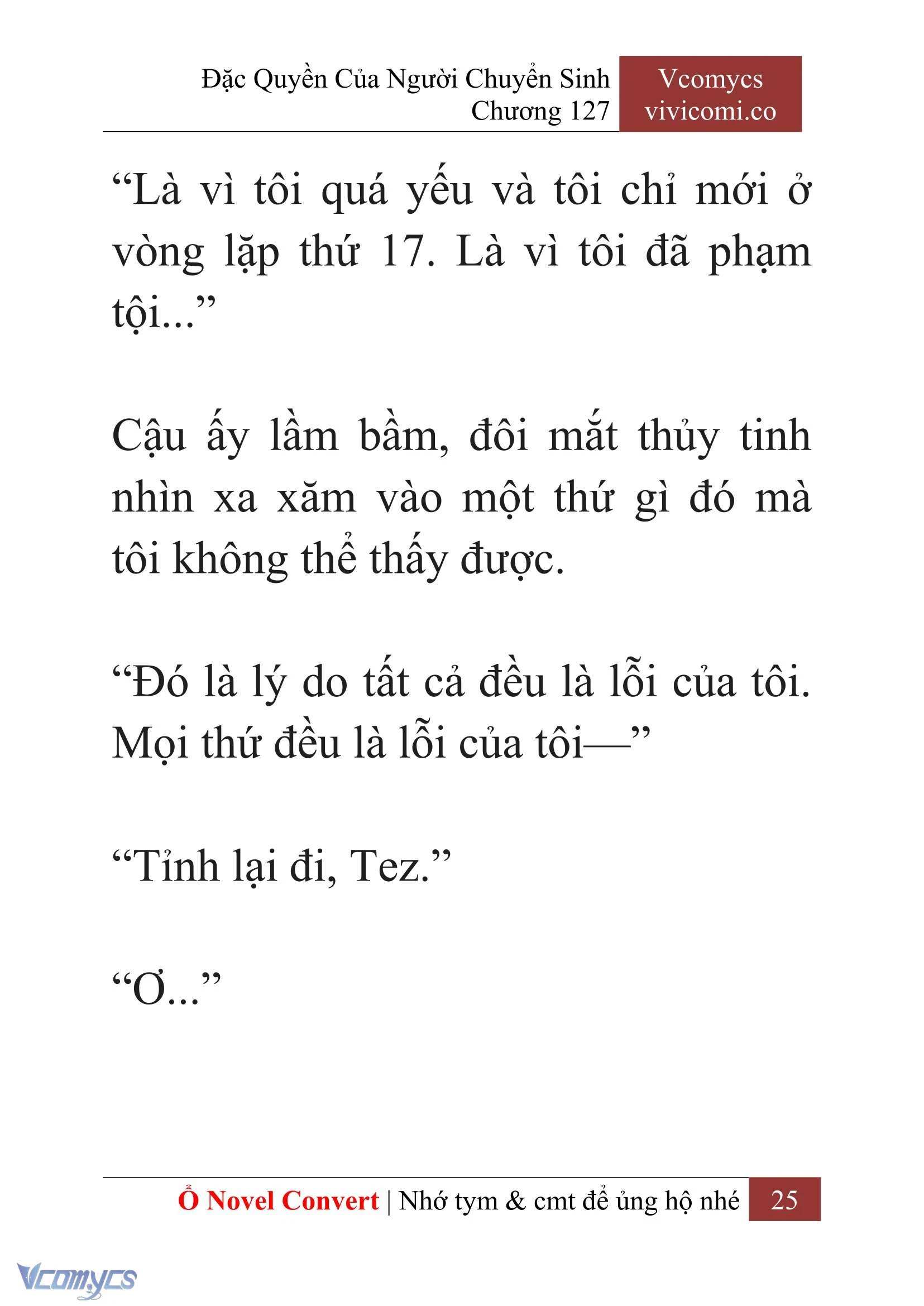 [Novel] Đặc Quyền Của Người Chuyển Sinh Chapter  127 - 27