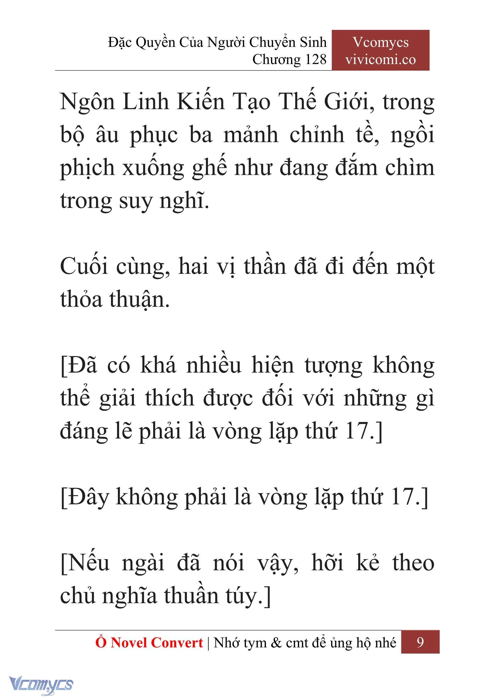 [Novel] Đặc Quyền Của Người Chuyển Sinh Chapter  128 - 11