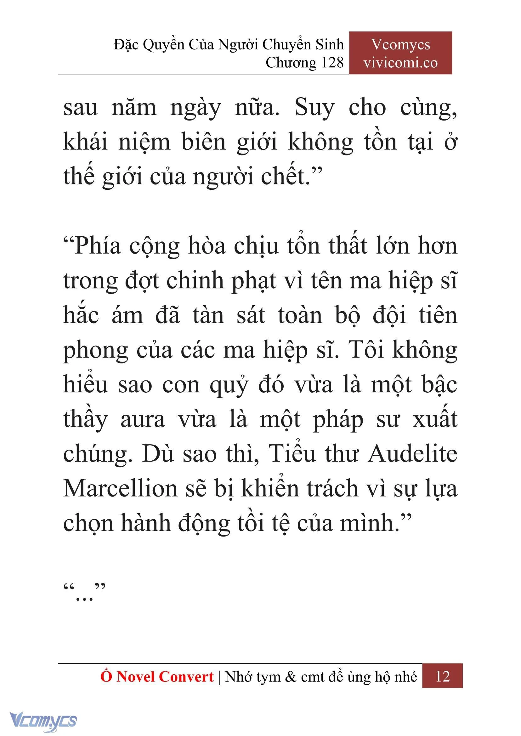 [Novel] Đặc Quyền Của Người Chuyển Sinh Chapter  128 - 14