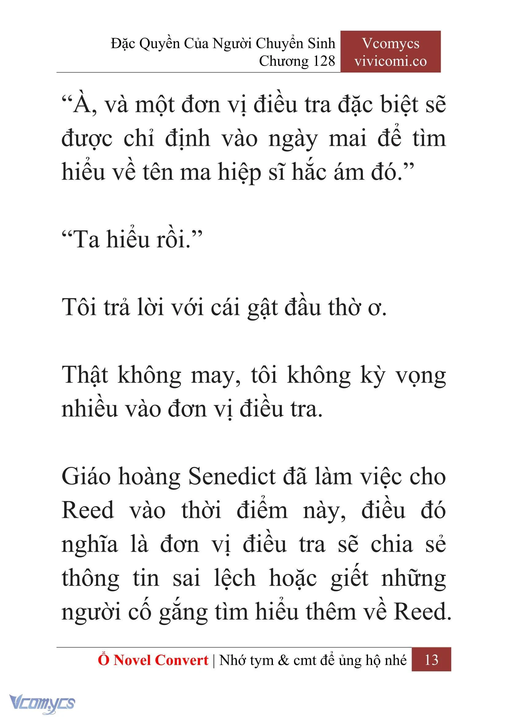 [Novel] Đặc Quyền Của Người Chuyển Sinh Chapter  128 - 15