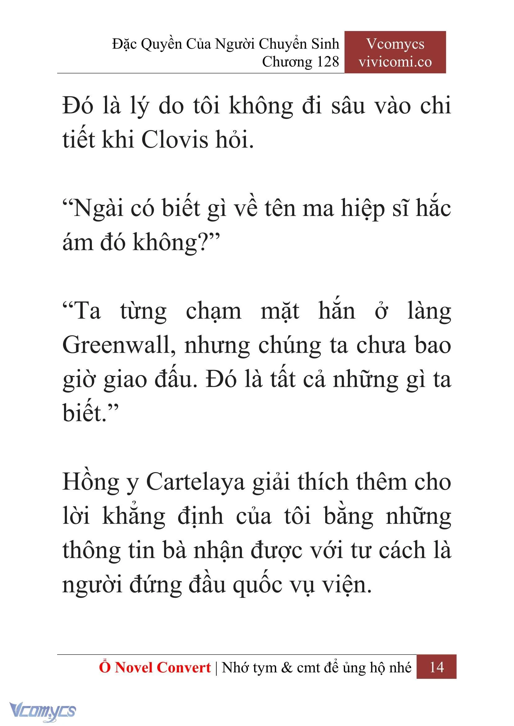 [Novel] Đặc Quyền Của Người Chuyển Sinh Chapter  128 - 16