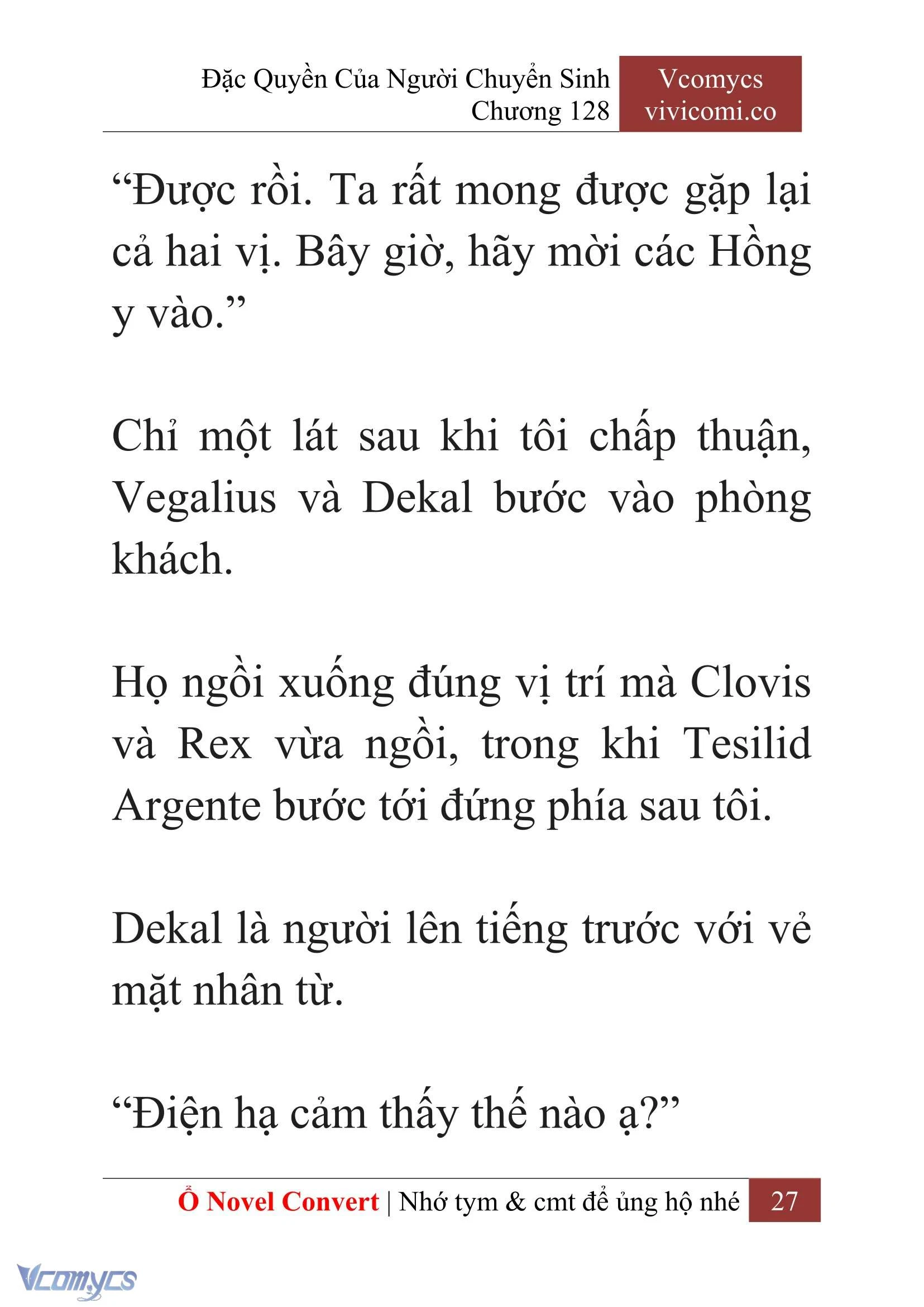 [Novel] Đặc Quyền Của Người Chuyển Sinh Chapter  128 - 29