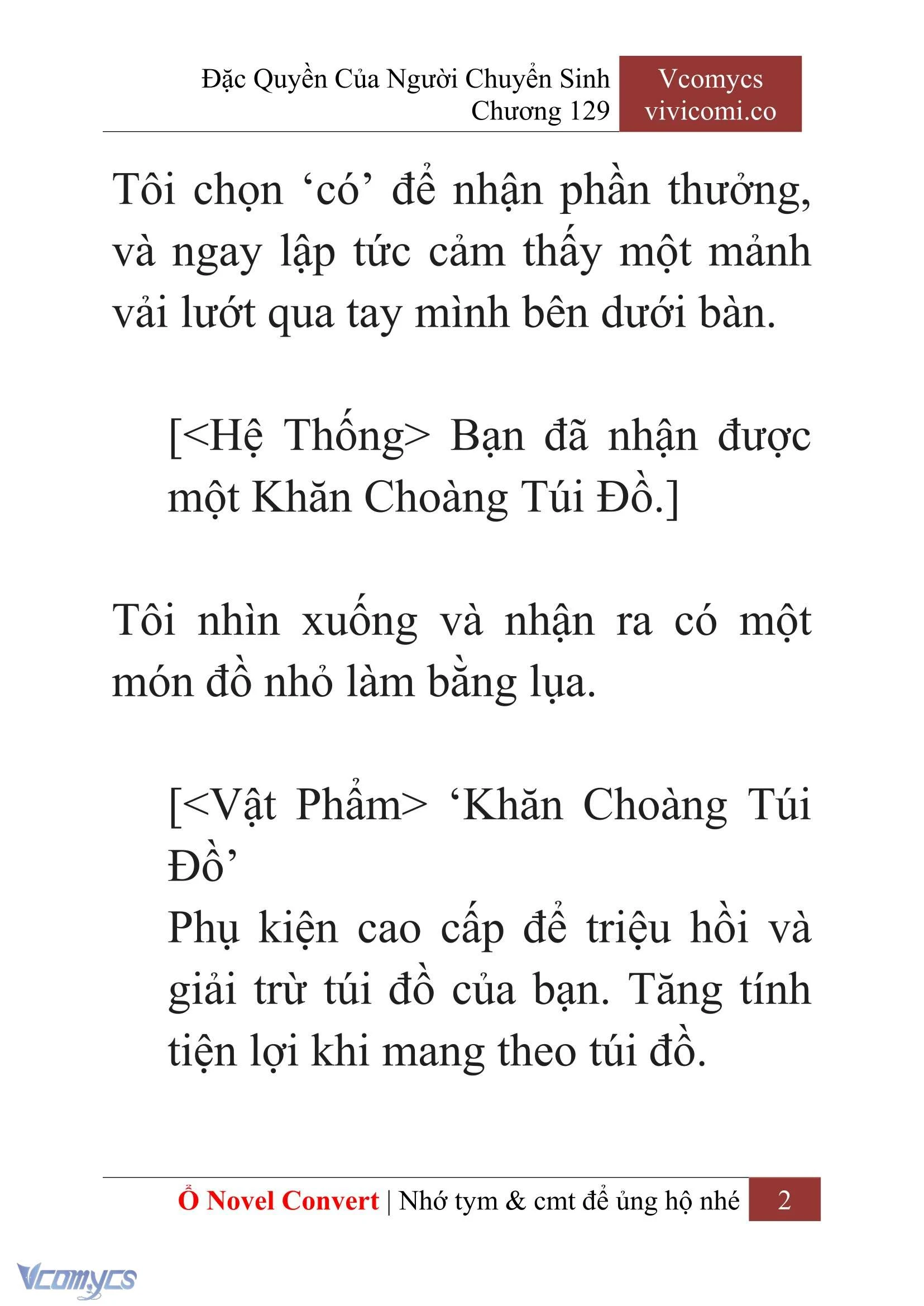 [Novel] Đặc Quyền Của Người Chuyển Sinh Chapter  129 - 4