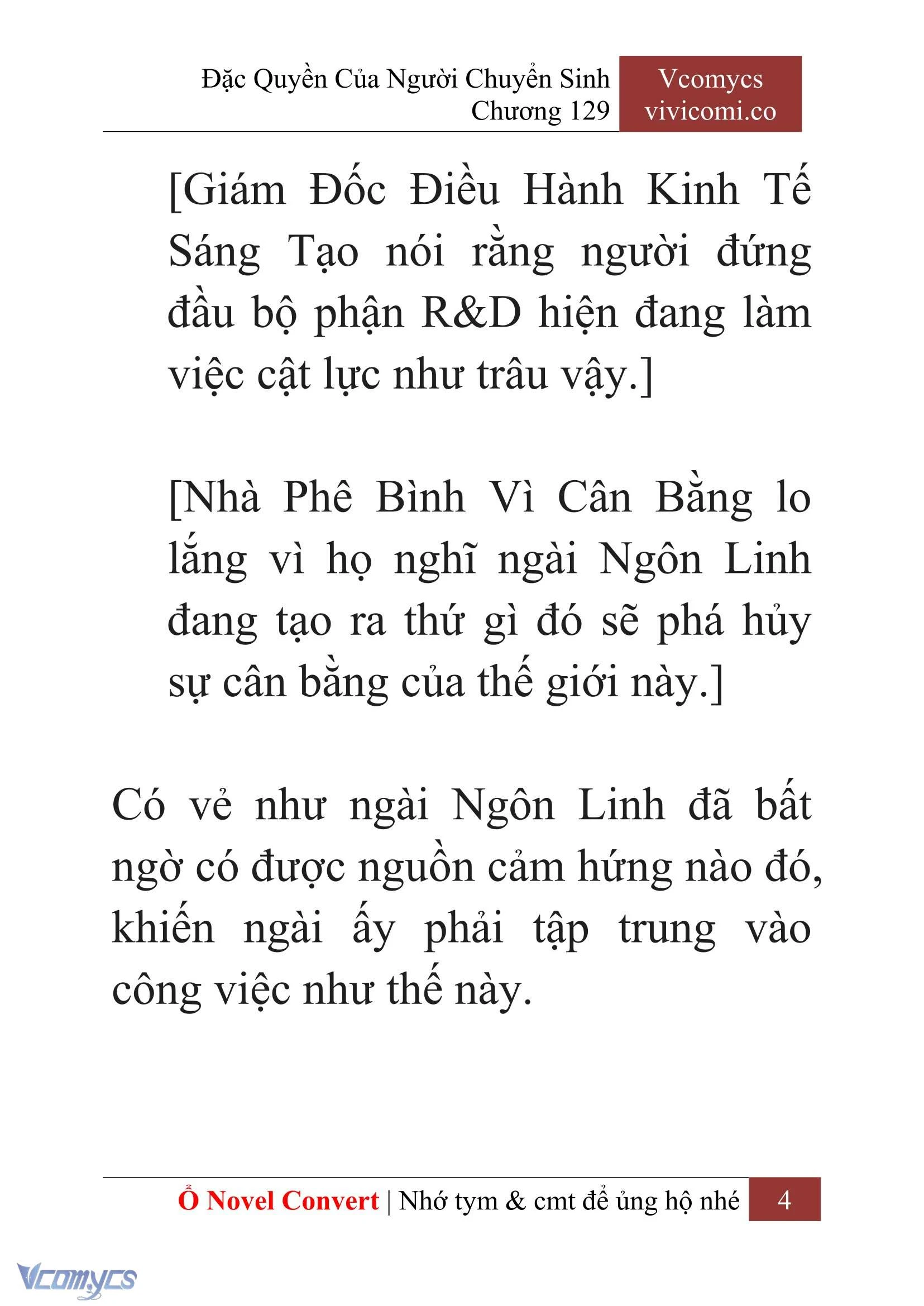 [Novel] Đặc Quyền Của Người Chuyển Sinh Chapter  129 - 6