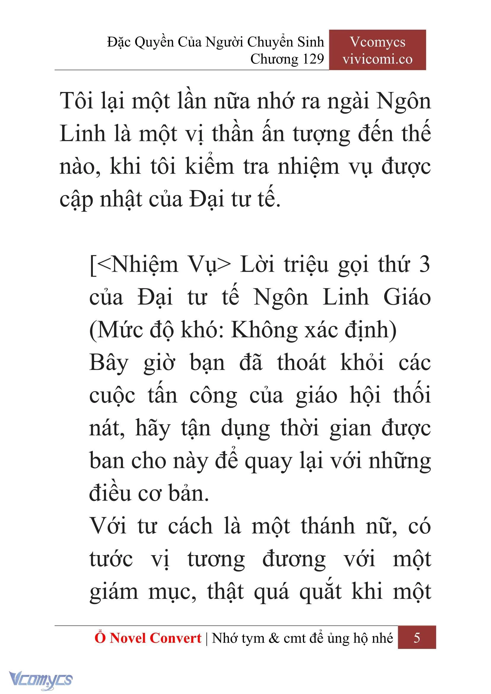 [Novel] Đặc Quyền Của Người Chuyển Sinh Chapter  129 - 7