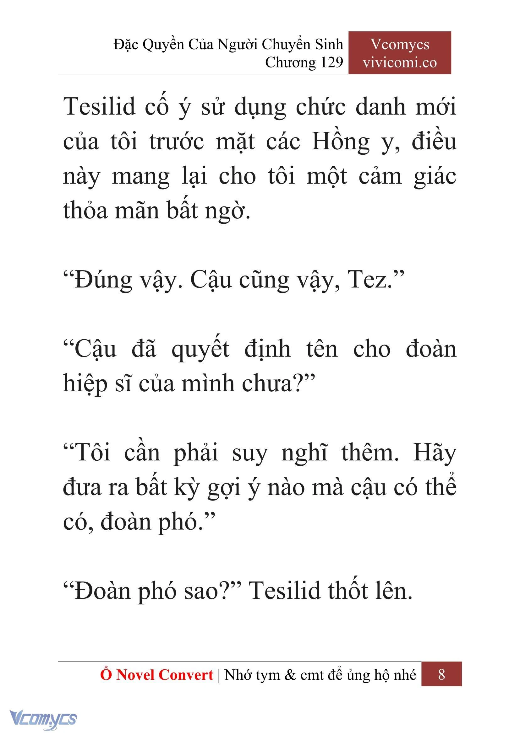 [Novel] Đặc Quyền Của Người Chuyển Sinh Chapter  129 - 10