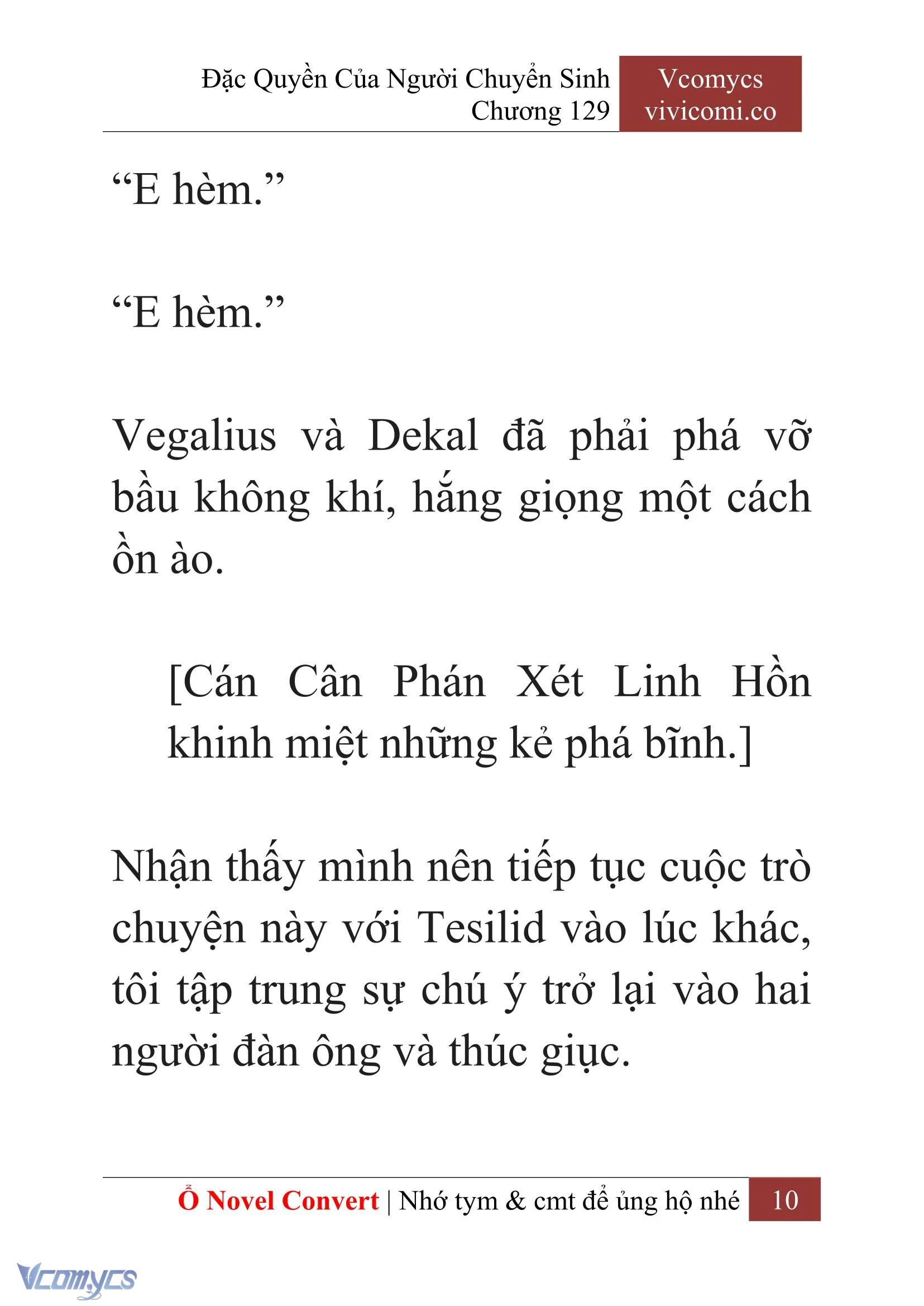 [Novel] Đặc Quyền Của Người Chuyển Sinh Chapter  129 - 12