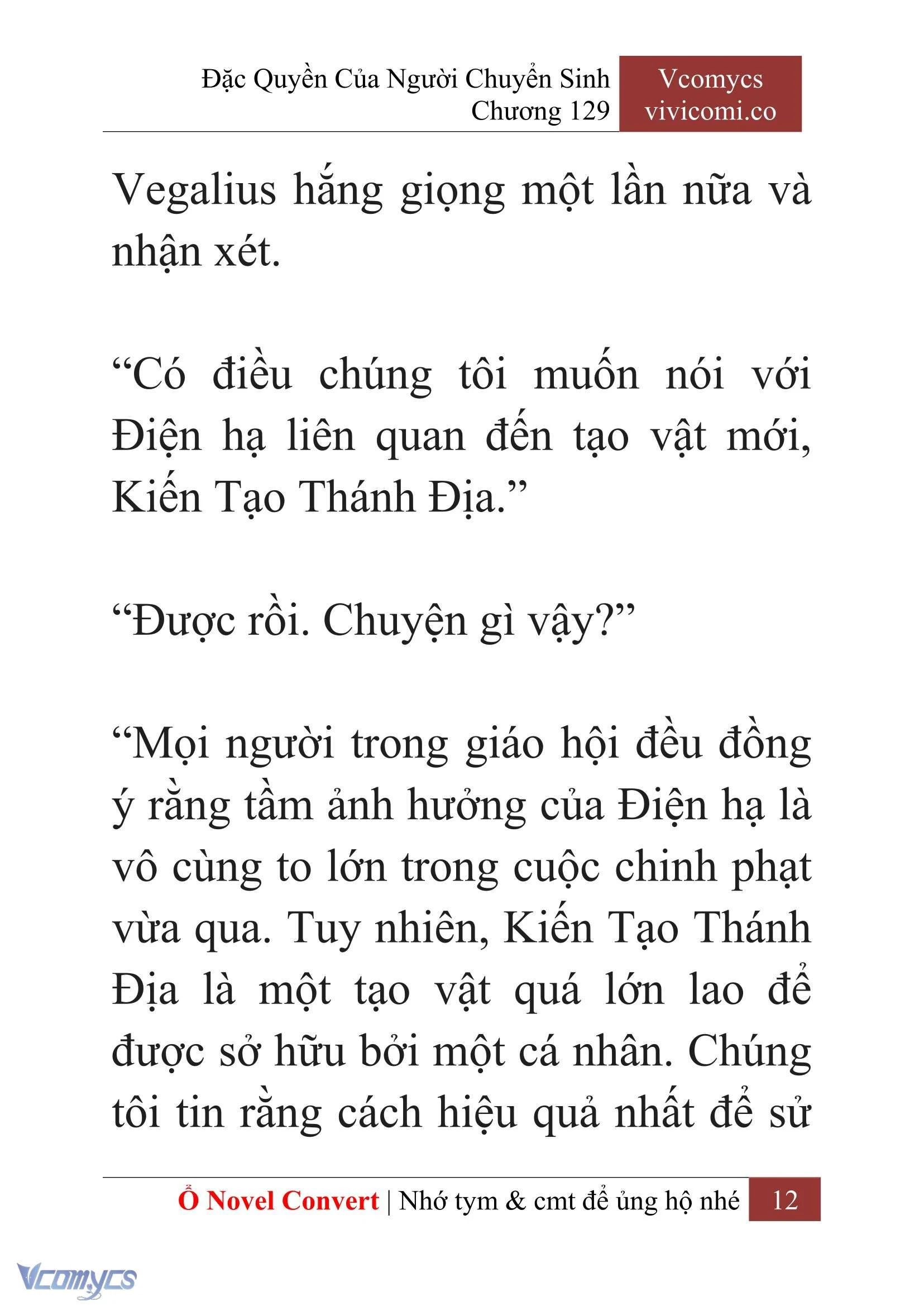 [Novel] Đặc Quyền Của Người Chuyển Sinh Chapter  129 - 14