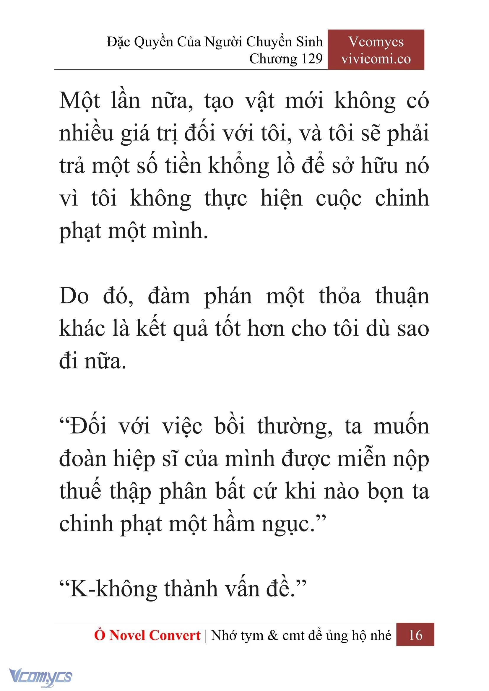 [Novel] Đặc Quyền Của Người Chuyển Sinh Chapter  129 - 18