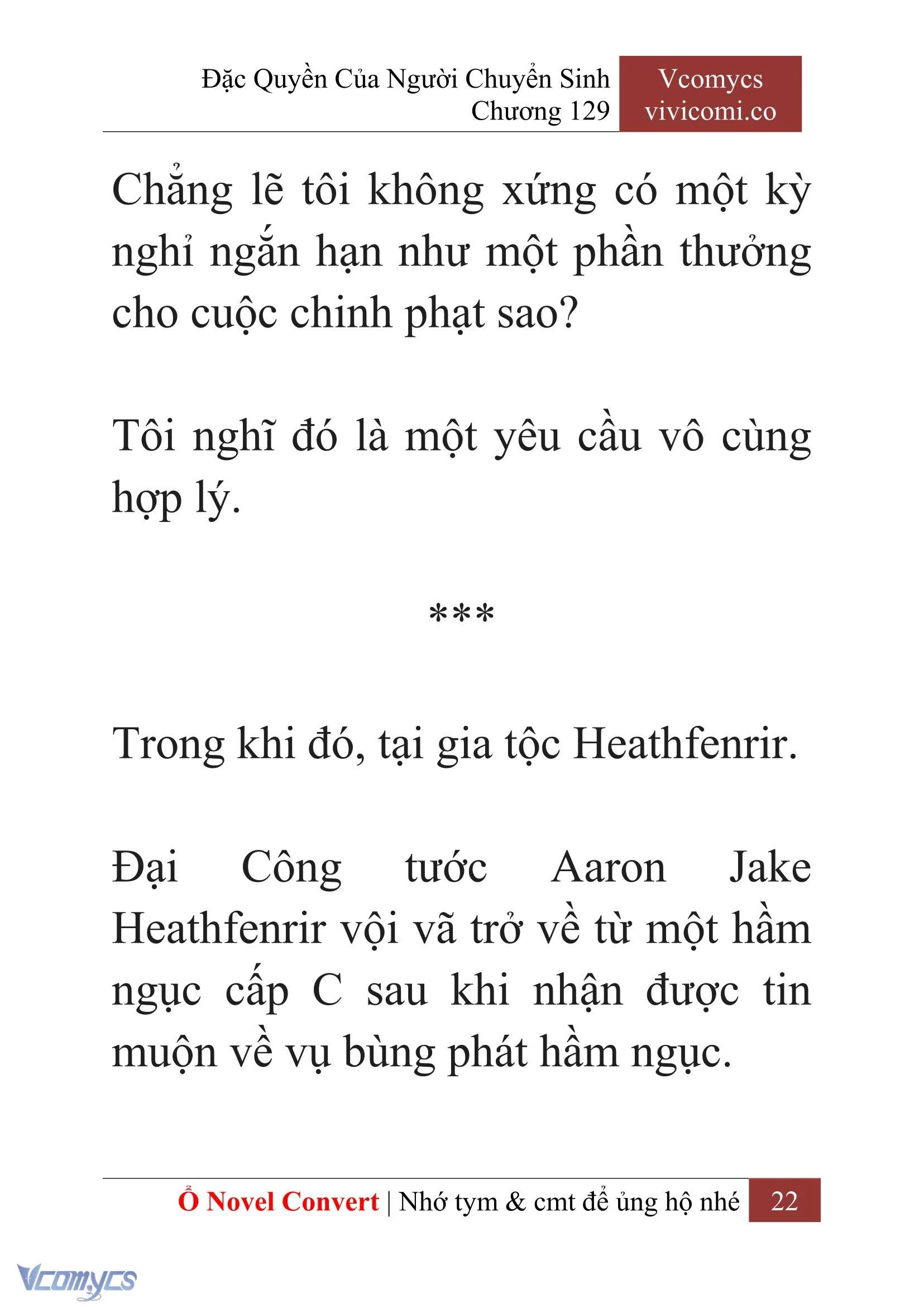 [Novel] Đặc Quyền Của Người Chuyển Sinh Chapter  129 - 24