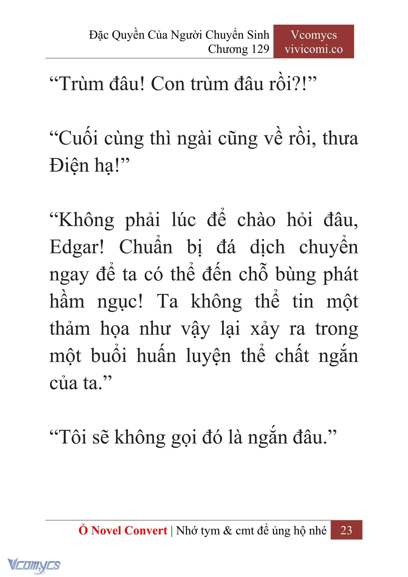 [Novel] Đặc Quyền Của Người Chuyển Sinh Chapter  129 - 25