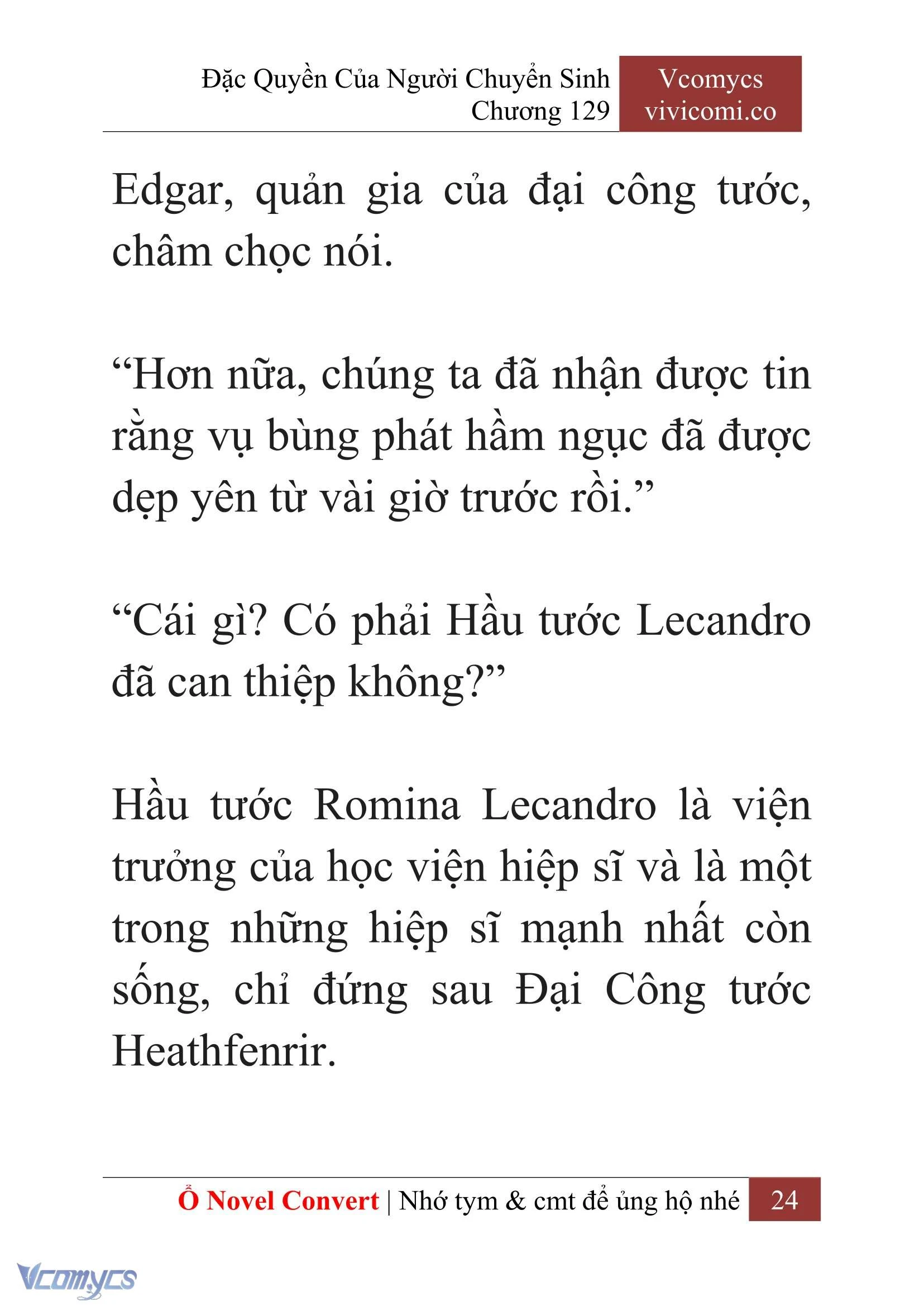 [Novel] Đặc Quyền Của Người Chuyển Sinh Chapter  129 - 26