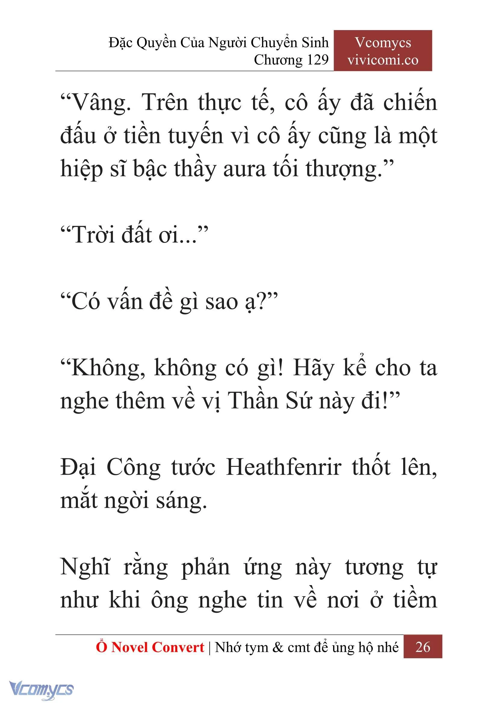 [Novel] Đặc Quyền Của Người Chuyển Sinh Chapter  129 - 28