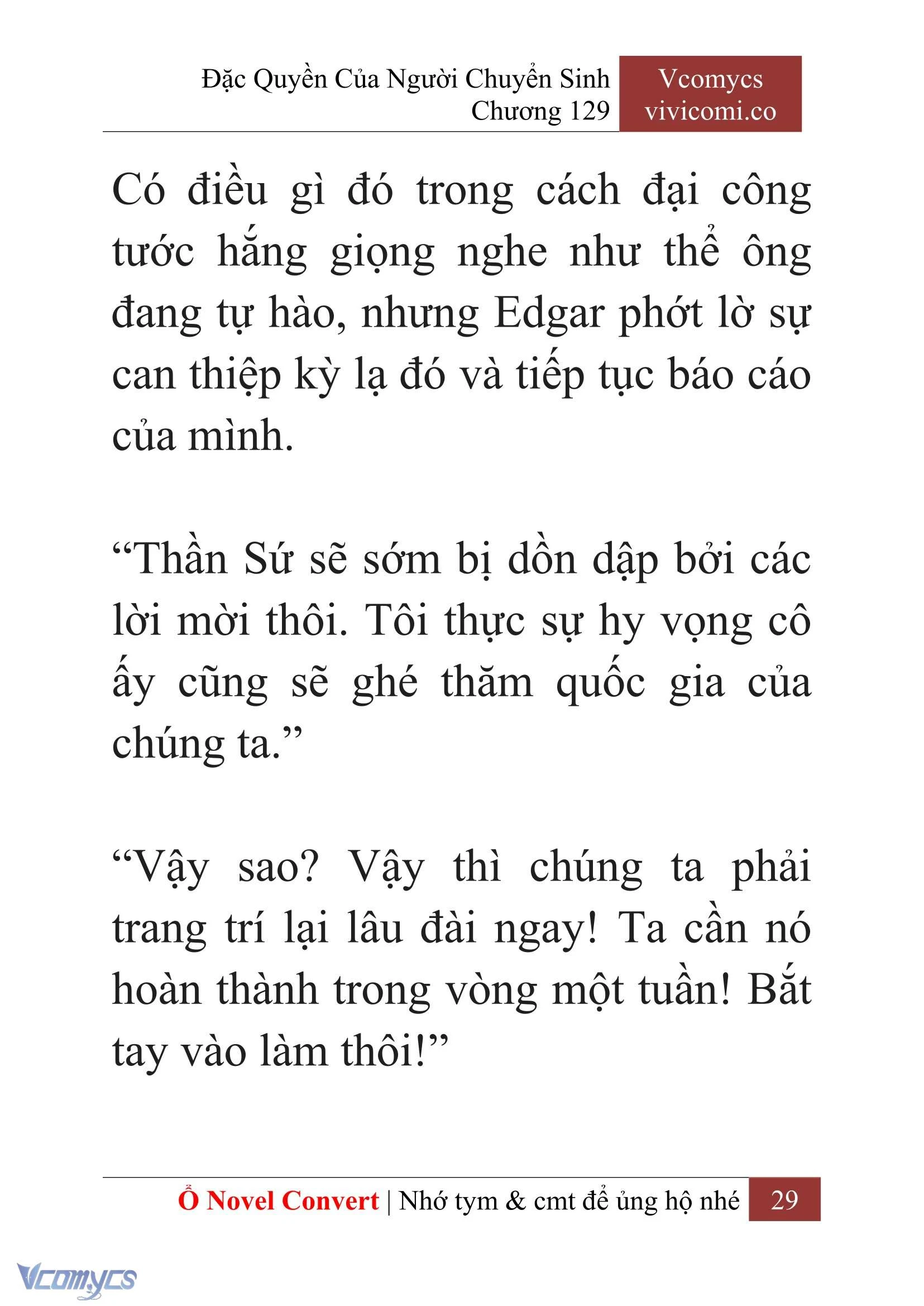 [Novel] Đặc Quyền Của Người Chuyển Sinh Chapter  129 - 31