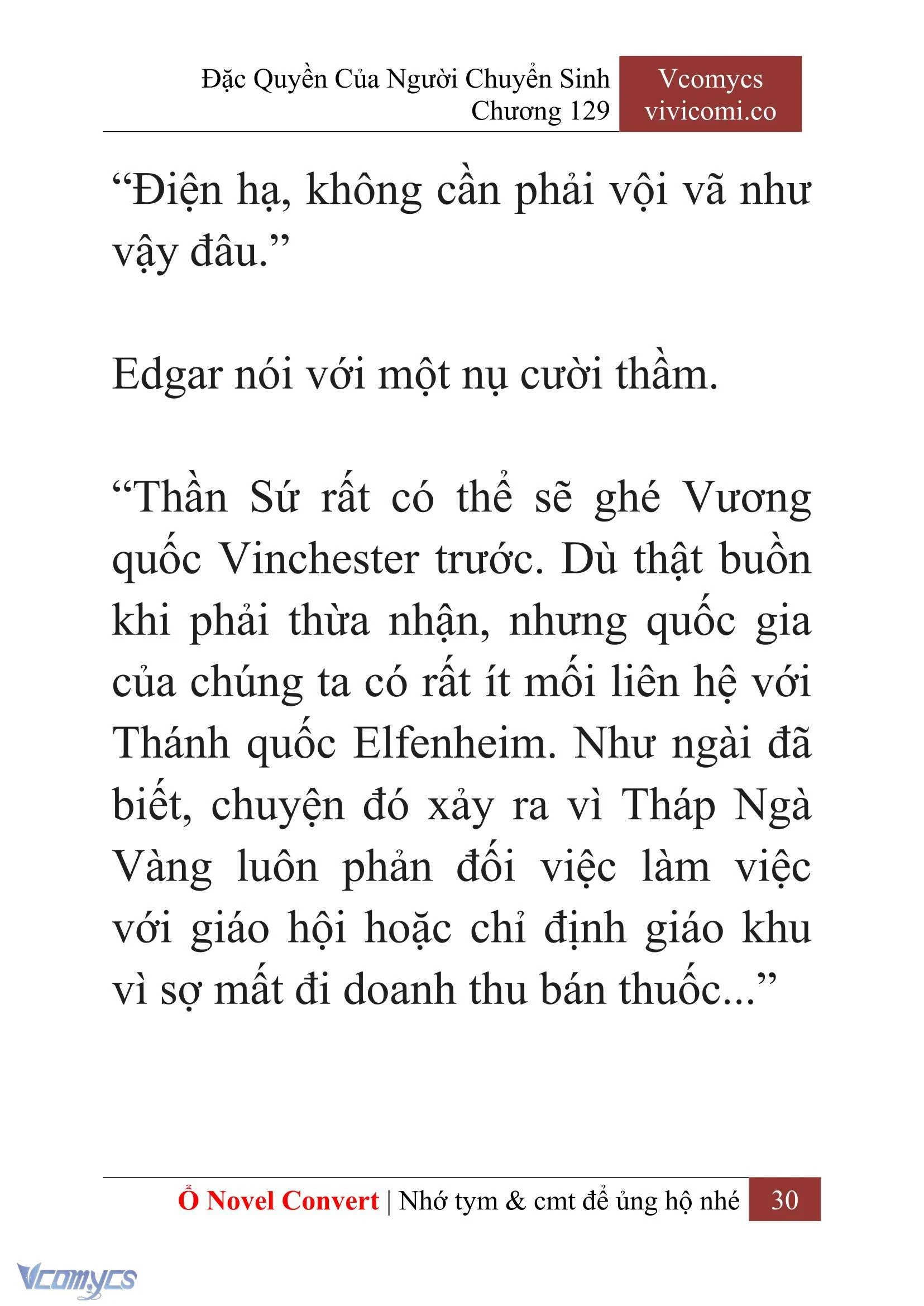 [Novel] Đặc Quyền Của Người Chuyển Sinh Chapter  129 - 32