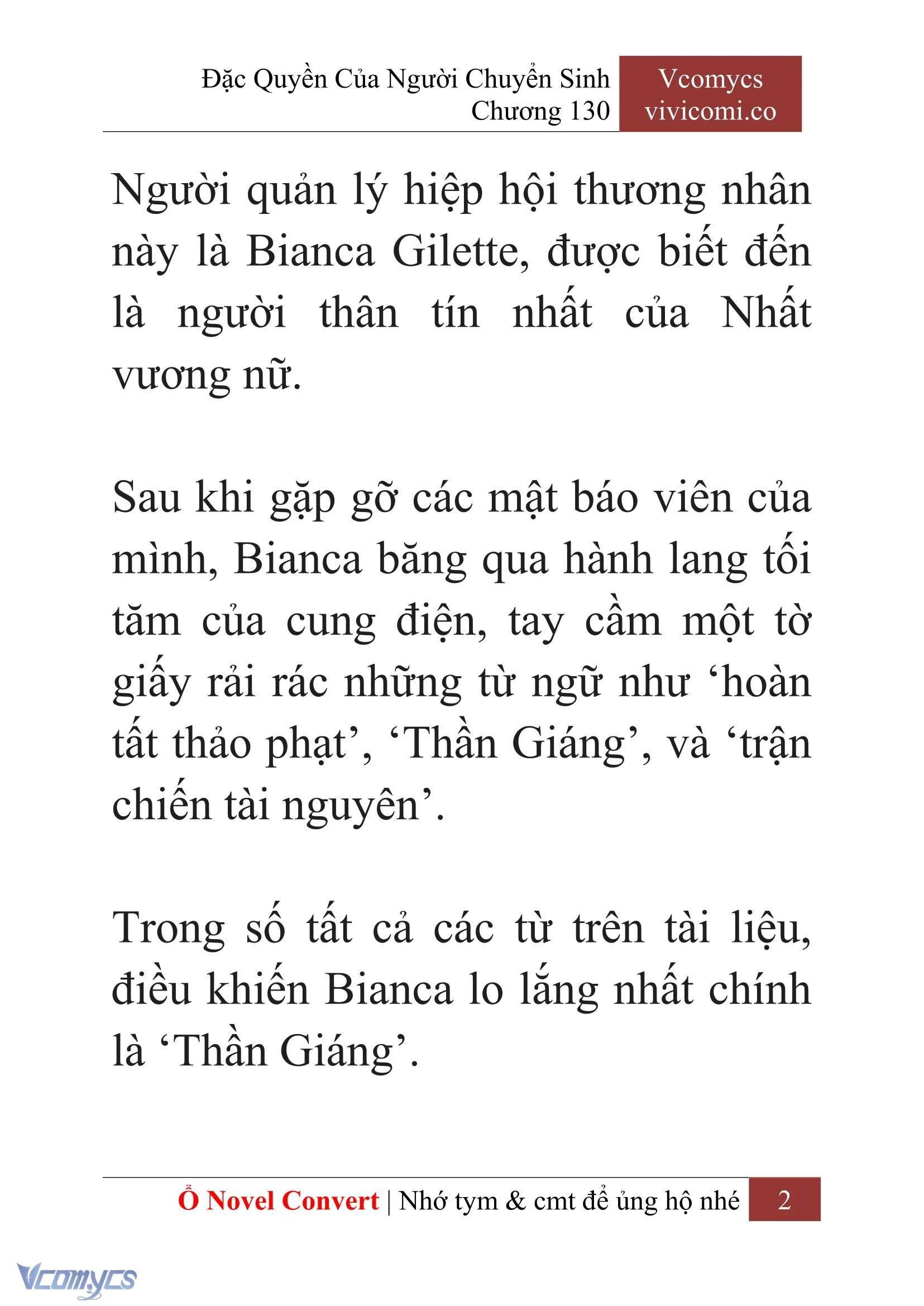 [Novel] Đặc Quyền Của Người Chuyển Sinh Chapter  130 - 4