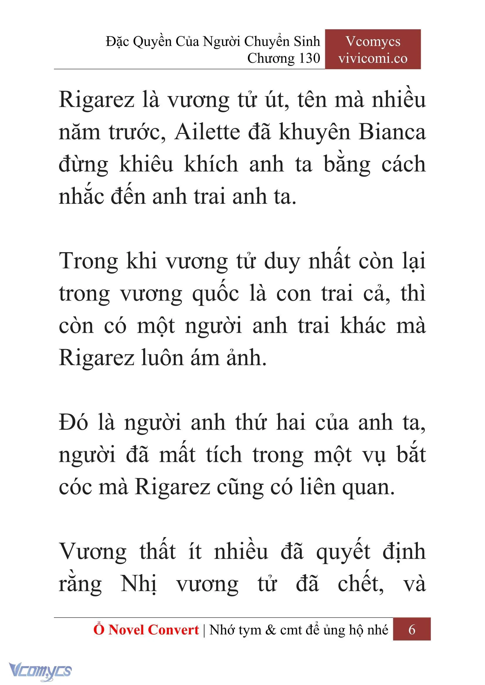 [Novel] Đặc Quyền Của Người Chuyển Sinh Chapter  130 - 8