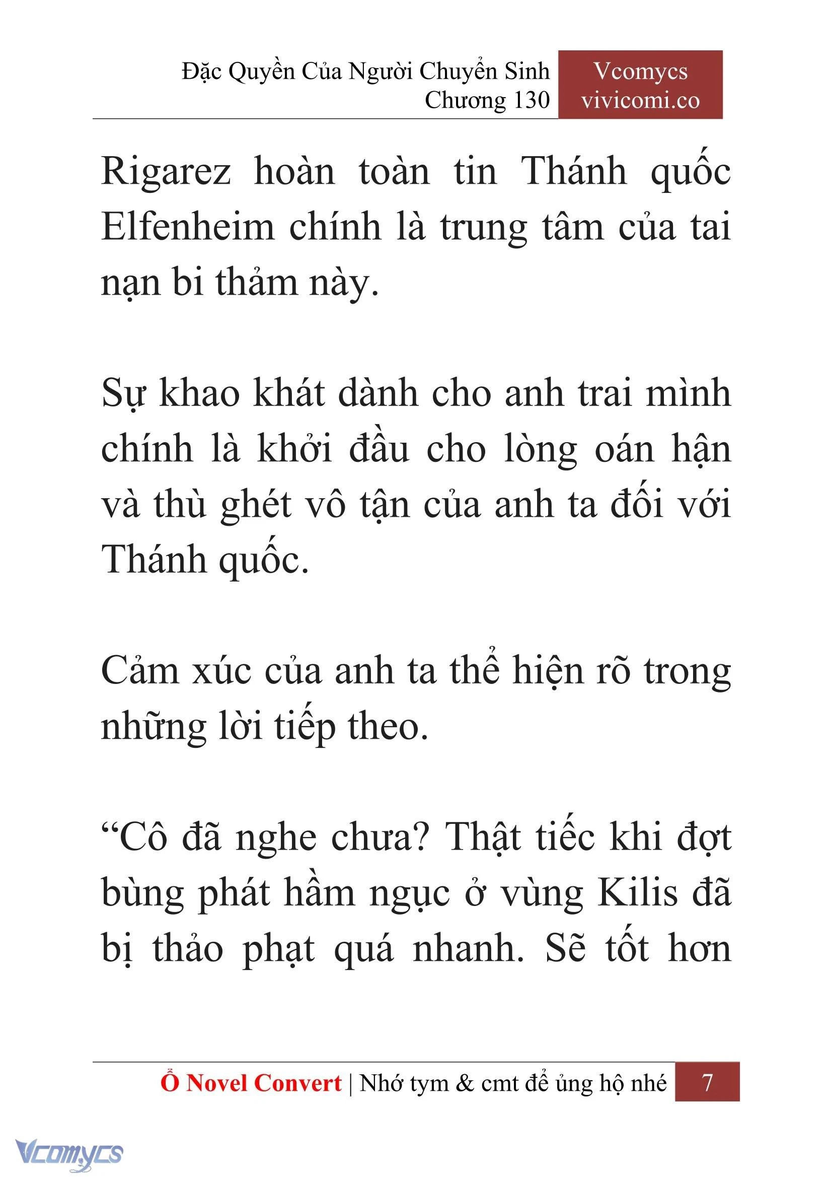 [Novel] Đặc Quyền Của Người Chuyển Sinh Chapter  130 - 9