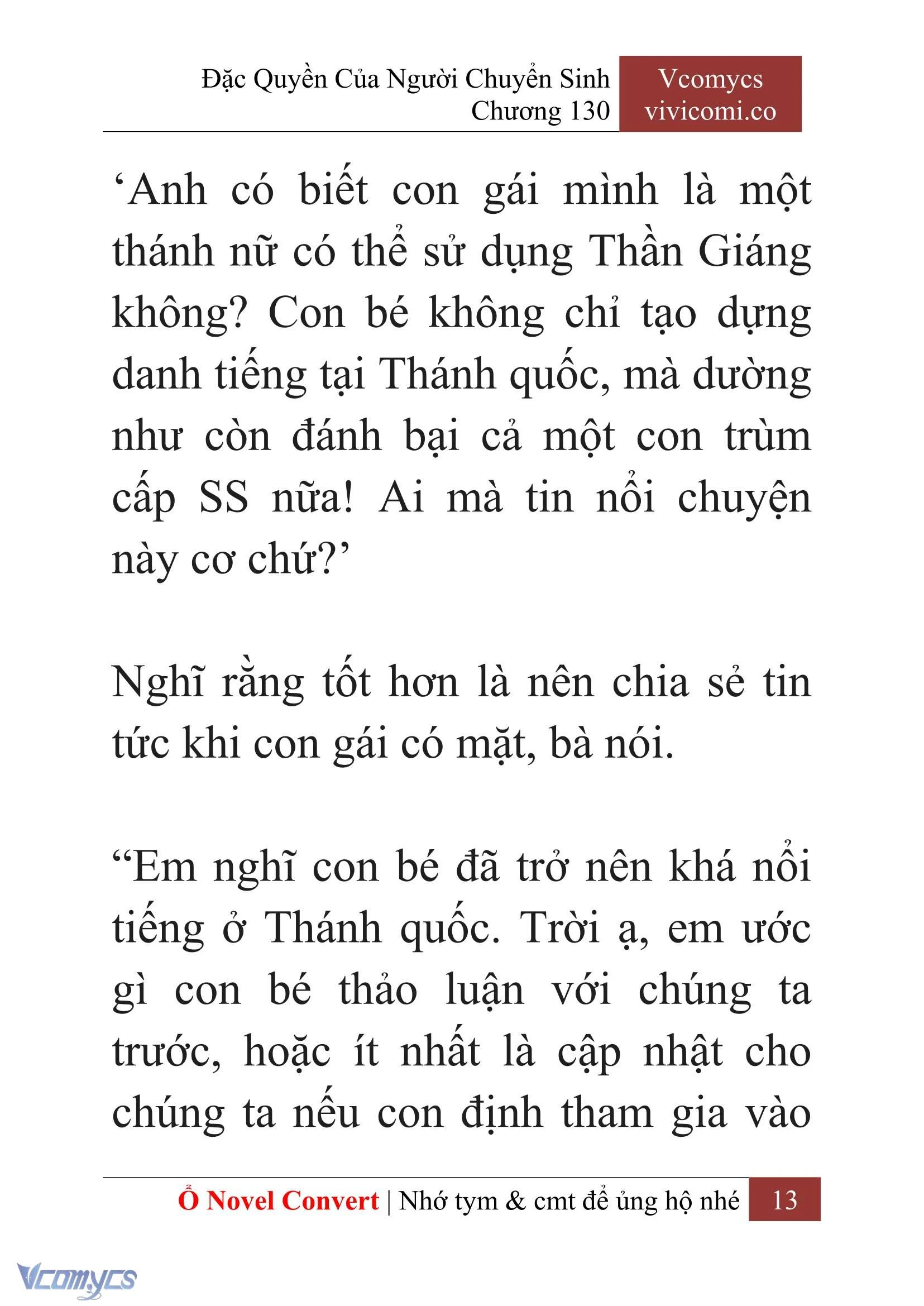 [Novel] Đặc Quyền Của Người Chuyển Sinh Chapter  130 - 15