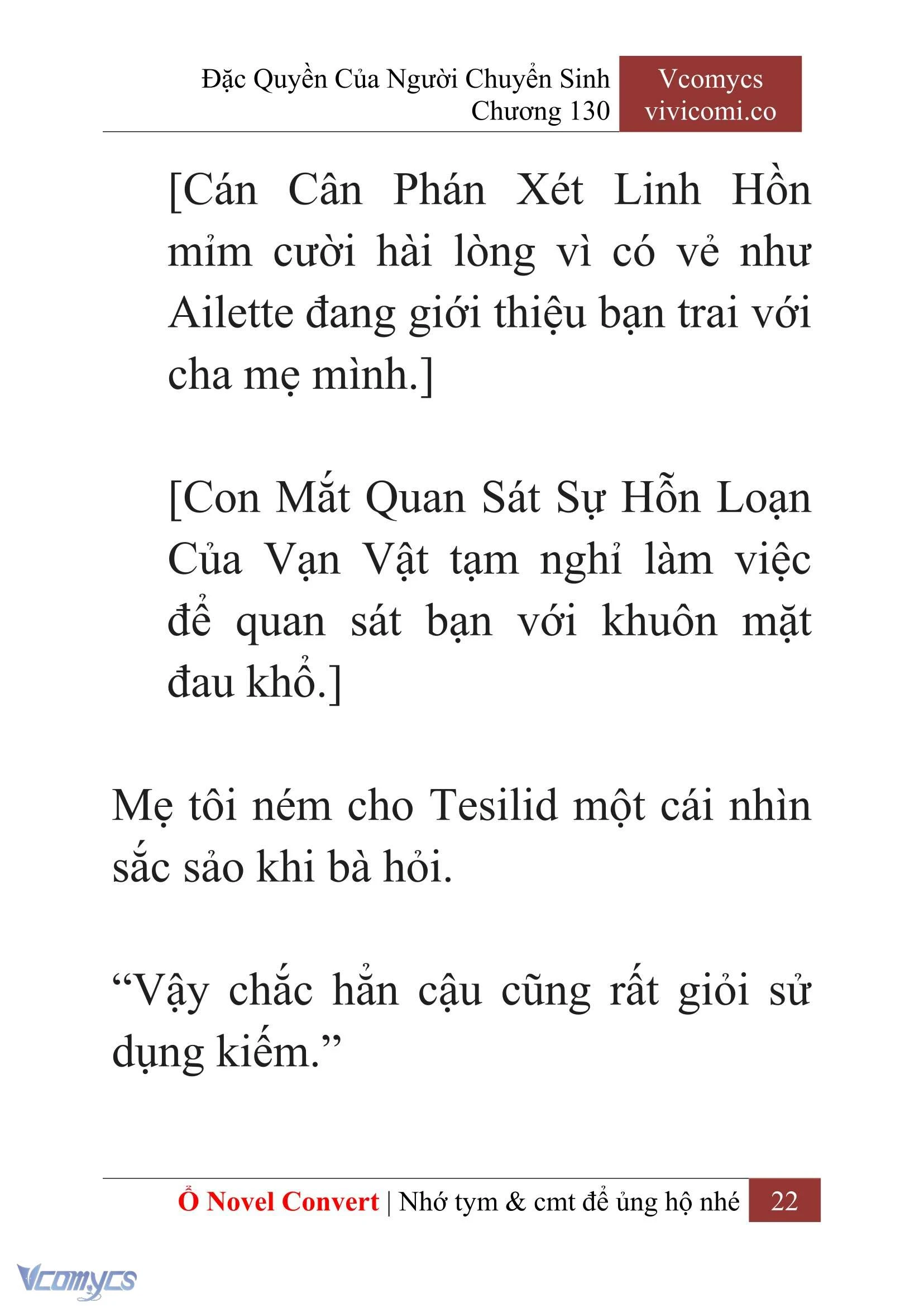 [Novel] Đặc Quyền Của Người Chuyển Sinh Chapter  130 - 24