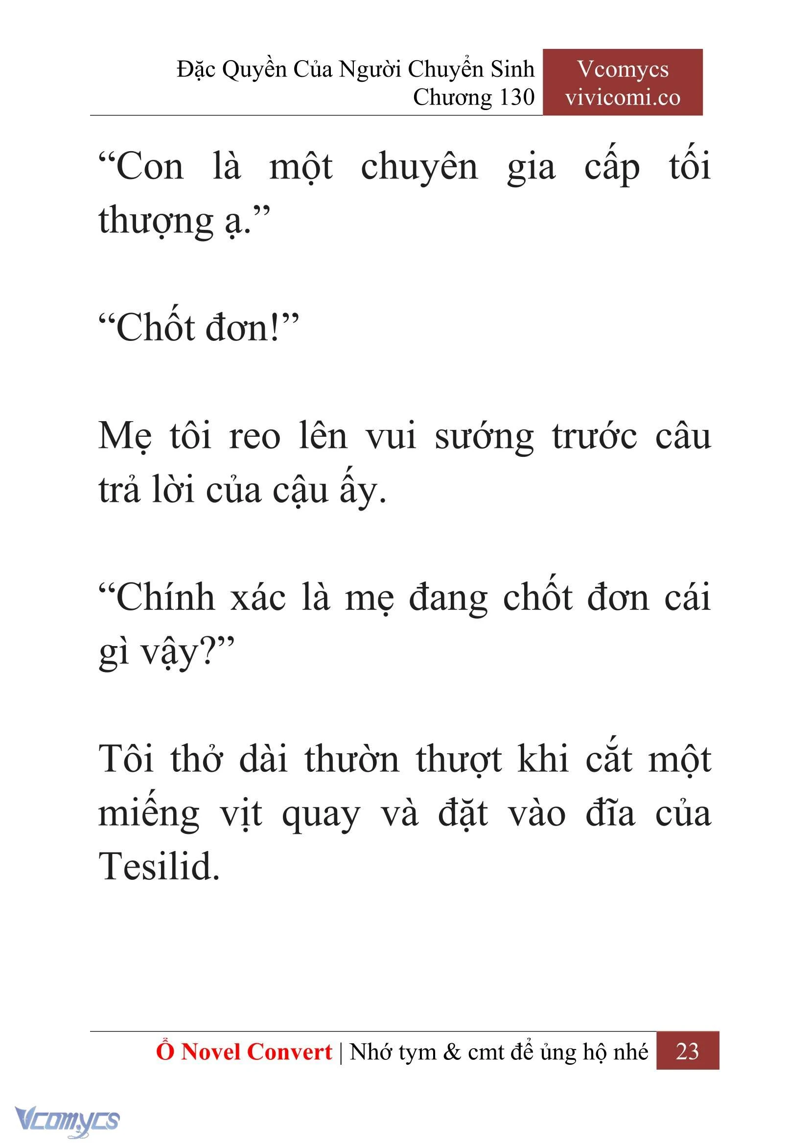 [Novel] Đặc Quyền Của Người Chuyển Sinh Chapter  130 - 25