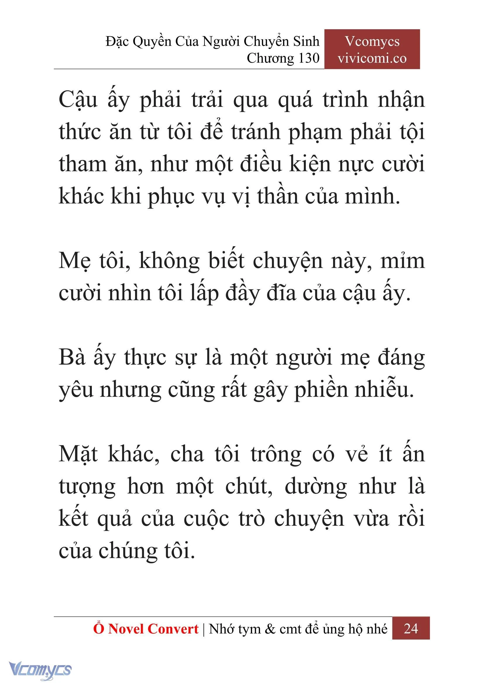 [Novel] Đặc Quyền Của Người Chuyển Sinh Chapter  130 - 26