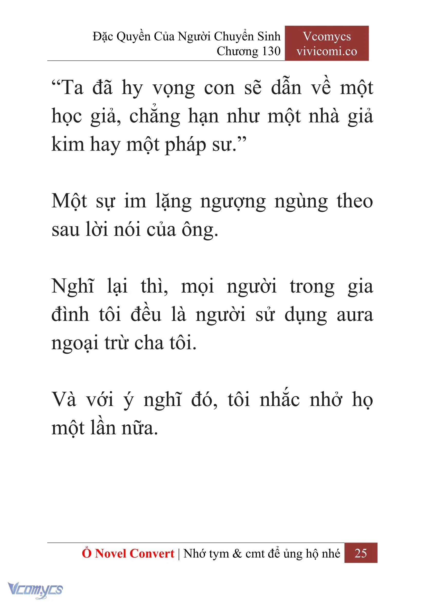 [Novel] Đặc Quyền Của Người Chuyển Sinh Chapter  130 - 27
