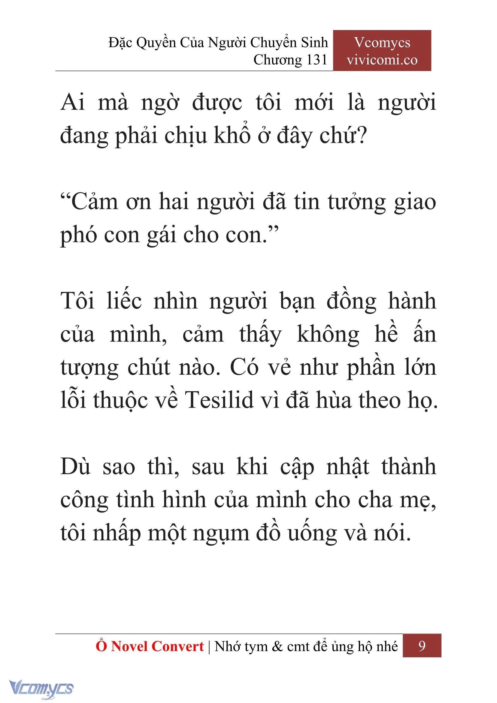 [Novel] Đặc Quyền Của Người Chuyển Sinh Chapter  131 - 11