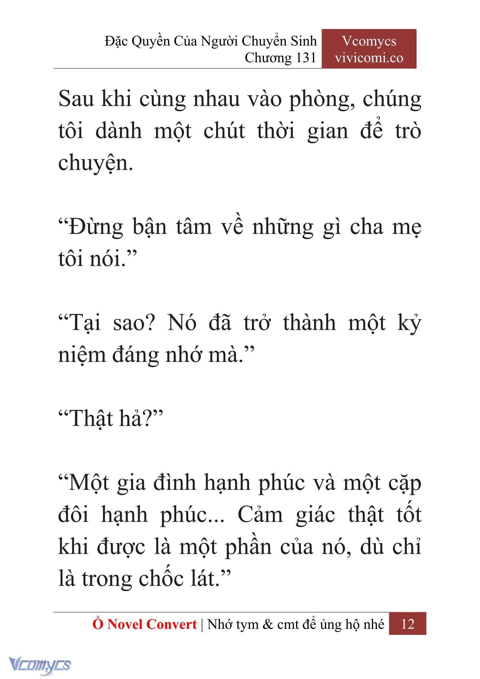 [Novel] Đặc Quyền Của Người Chuyển Sinh Chapter  131 - 14