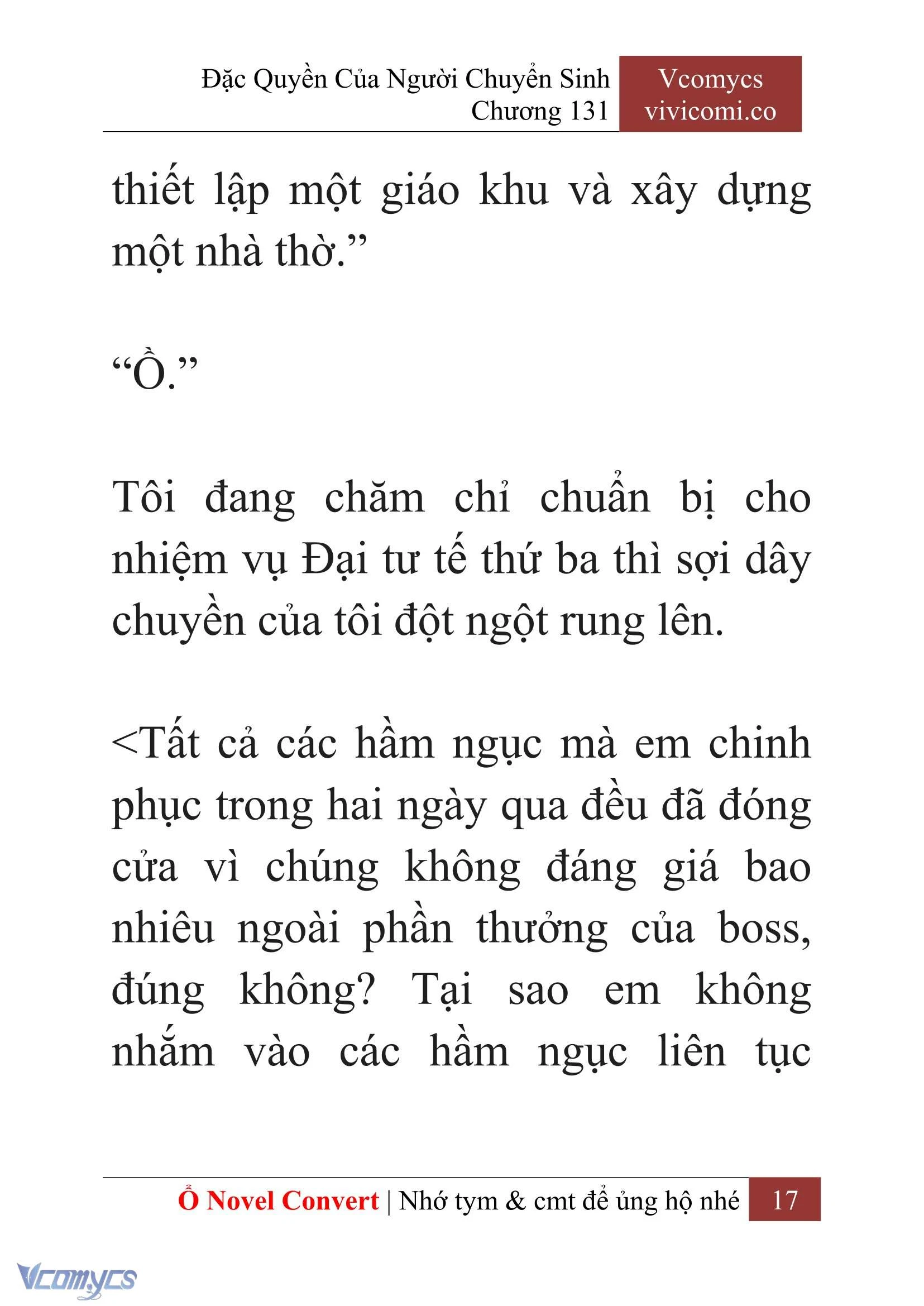 [Novel] Đặc Quyền Của Người Chuyển Sinh Chapter  131 - 19