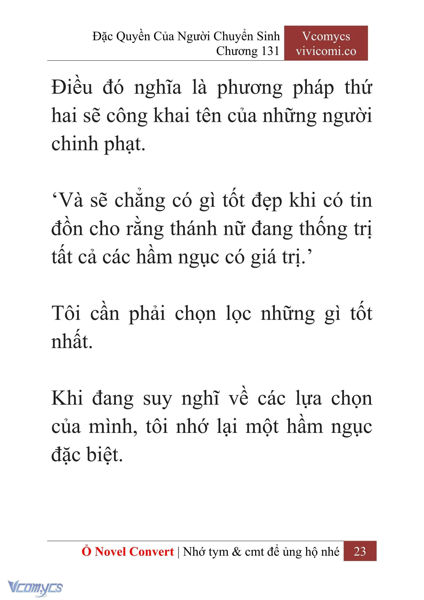 [Novel] Đặc Quyền Của Người Chuyển Sinh Chapter  131 - 25