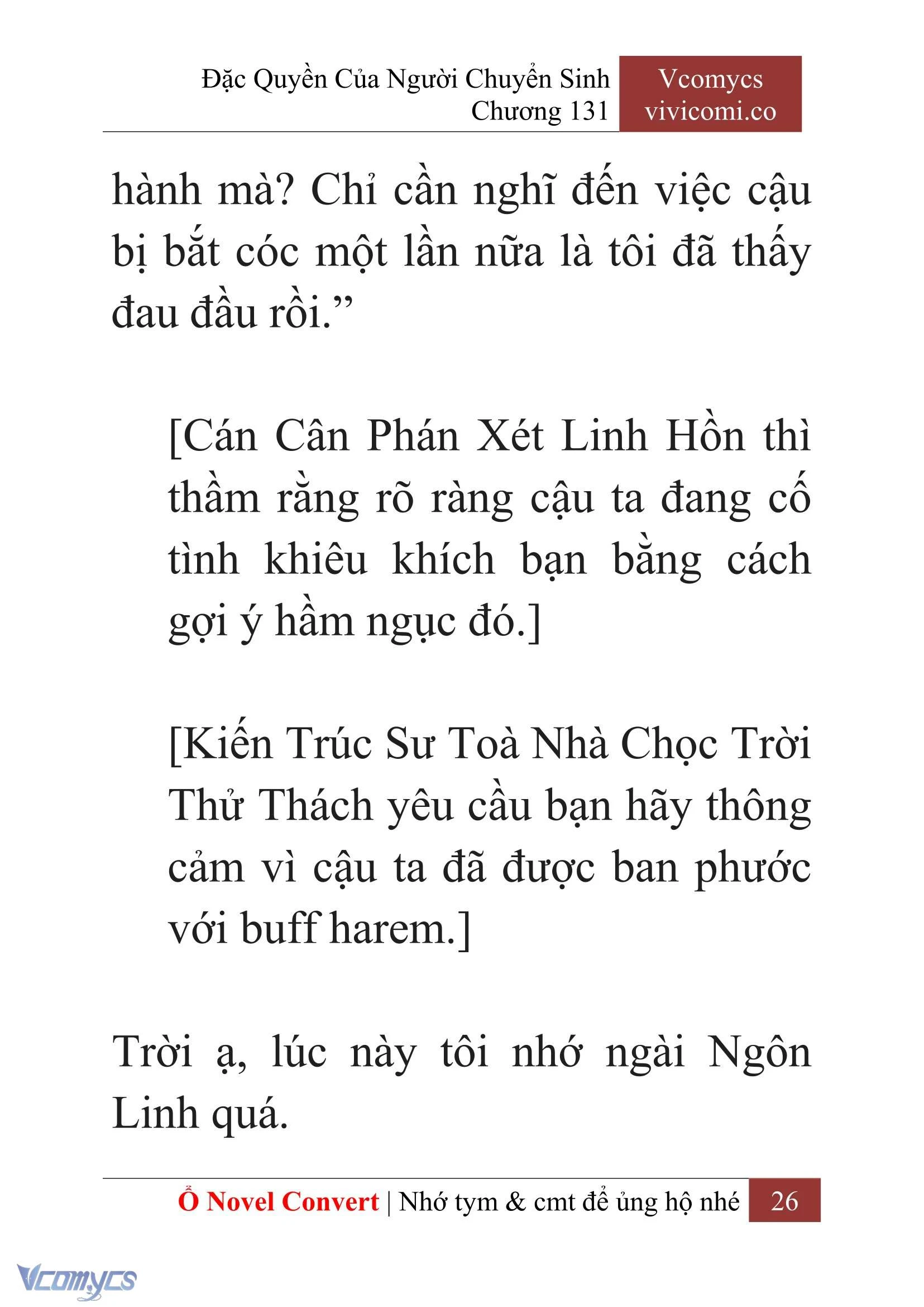 [Novel] Đặc Quyền Của Người Chuyển Sinh Chapter  131 - 28