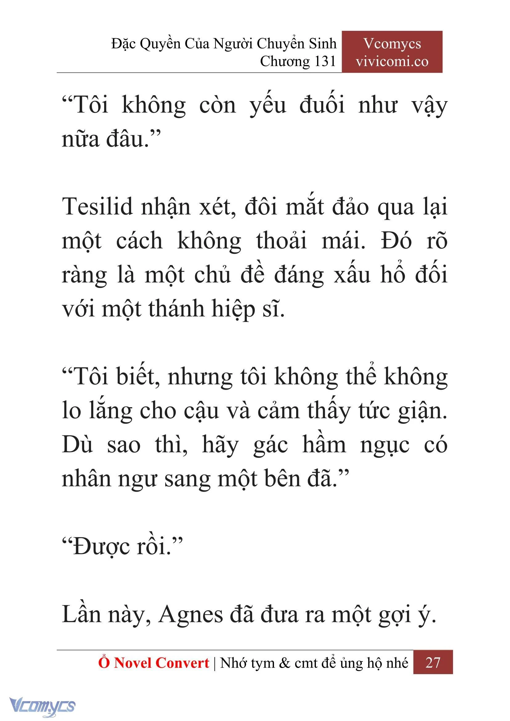 [Novel] Đặc Quyền Của Người Chuyển Sinh Chapter  131 - 29