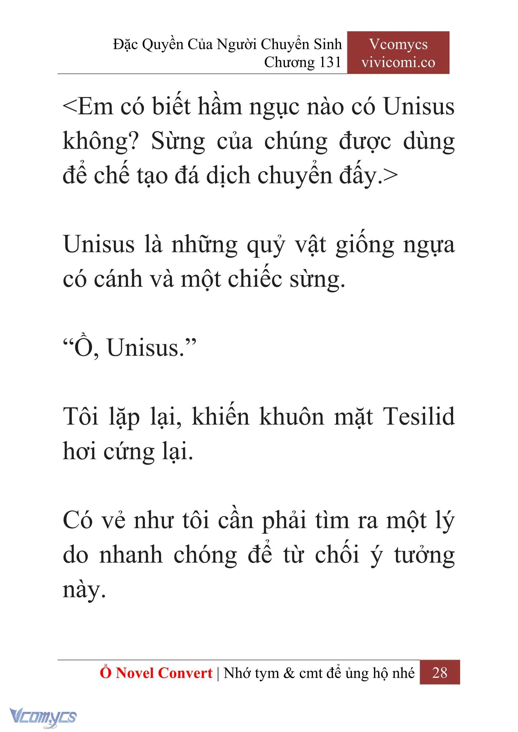 [Novel] Đặc Quyền Của Người Chuyển Sinh Chapter  131 - 30