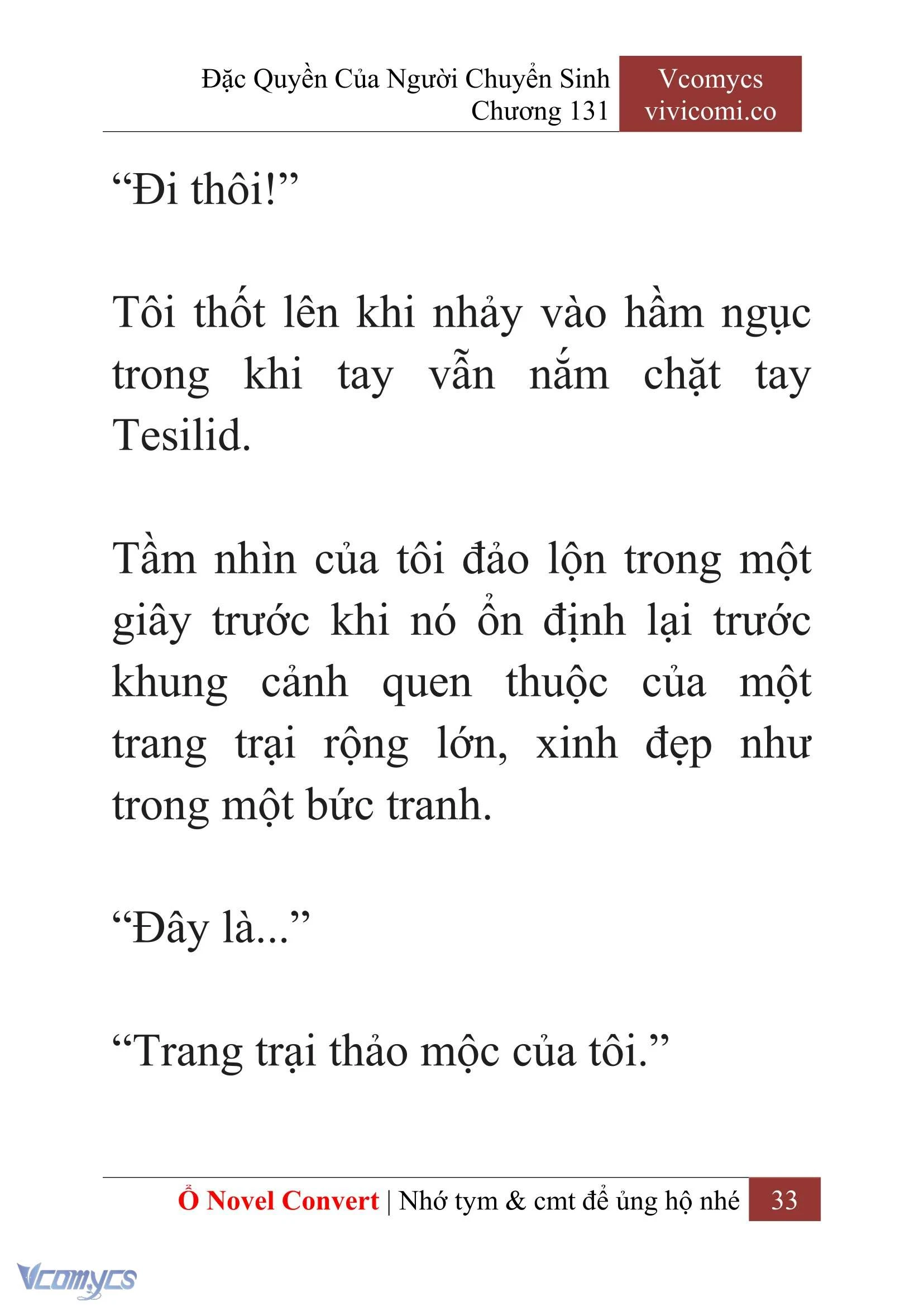 [Novel] Đặc Quyền Của Người Chuyển Sinh Chapter  131 - 35