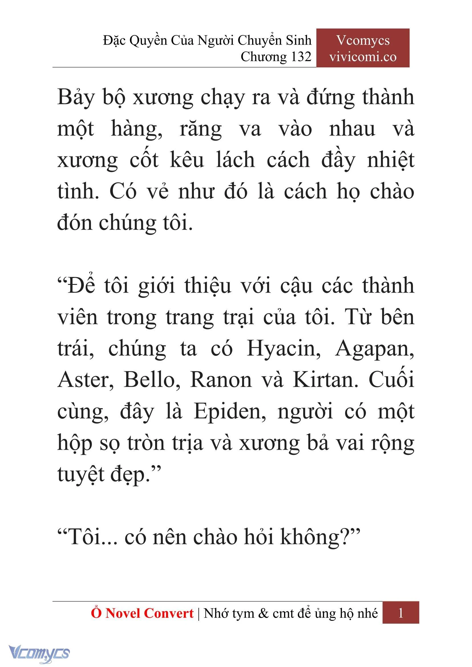 [Novel] Đặc Quyền Của Người Chuyển Sinh Chapter  132 - 3