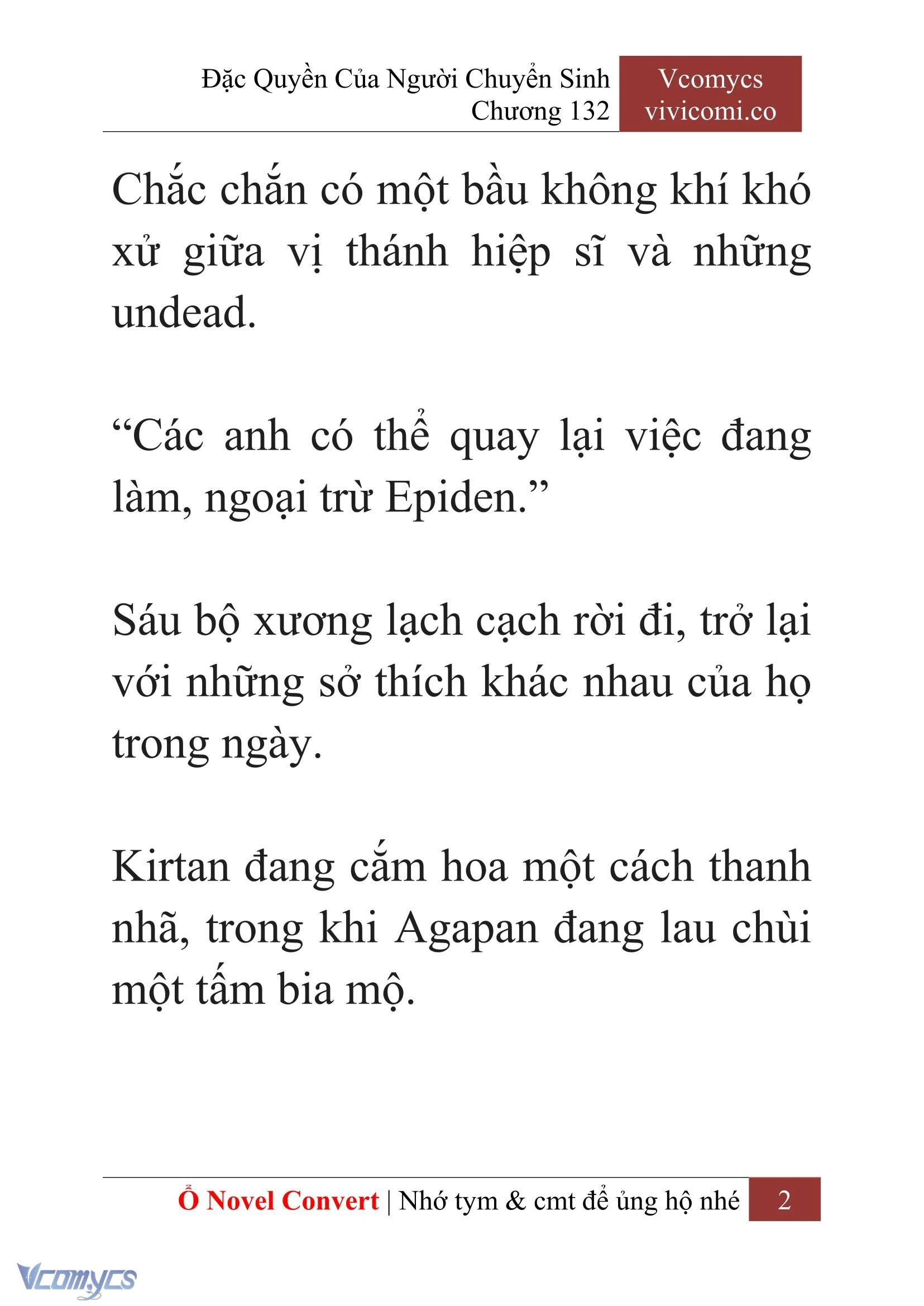 [Novel] Đặc Quyền Của Người Chuyển Sinh Chapter  132 - 4