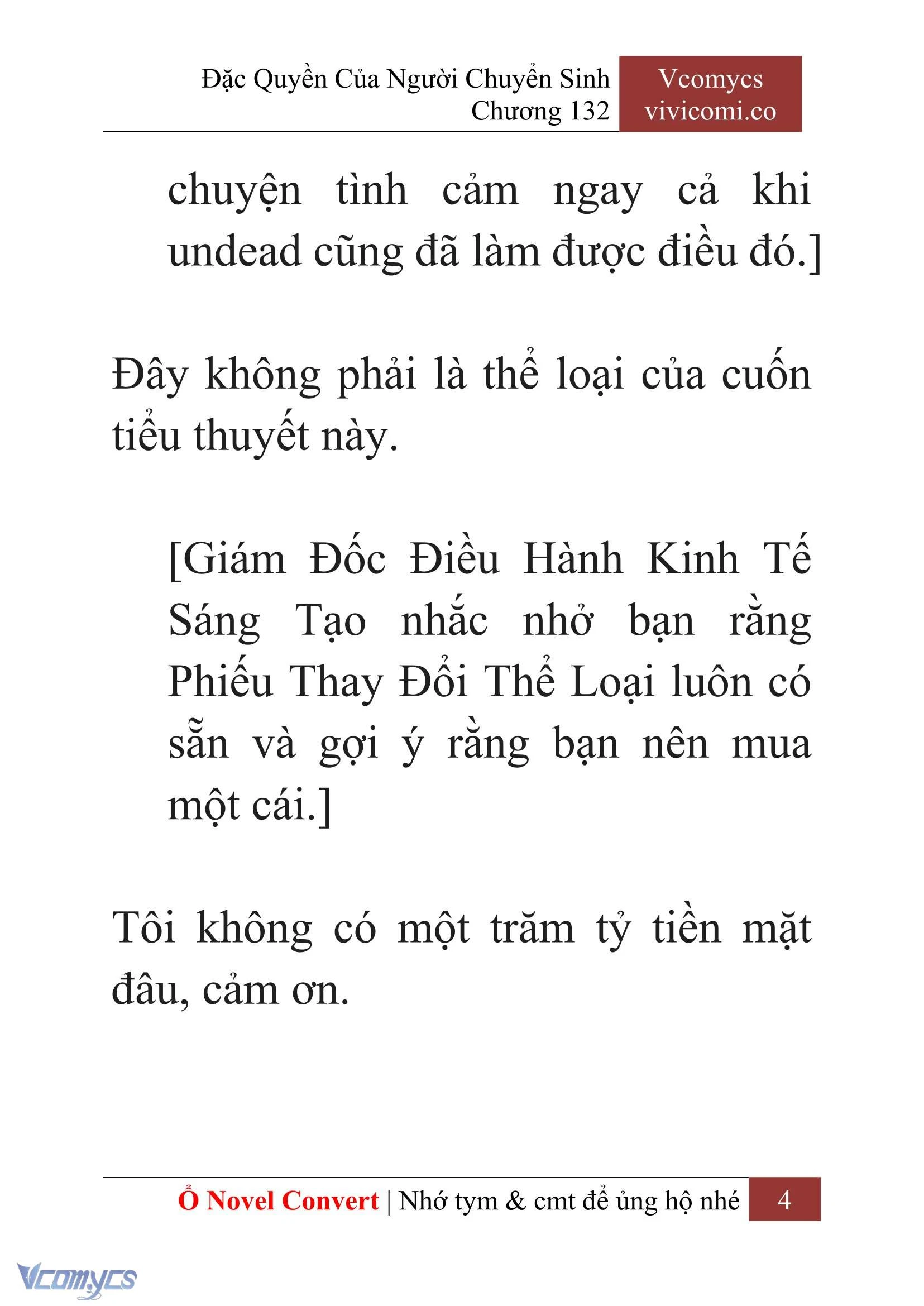 [Novel] Đặc Quyền Của Người Chuyển Sinh Chapter  132 - 6