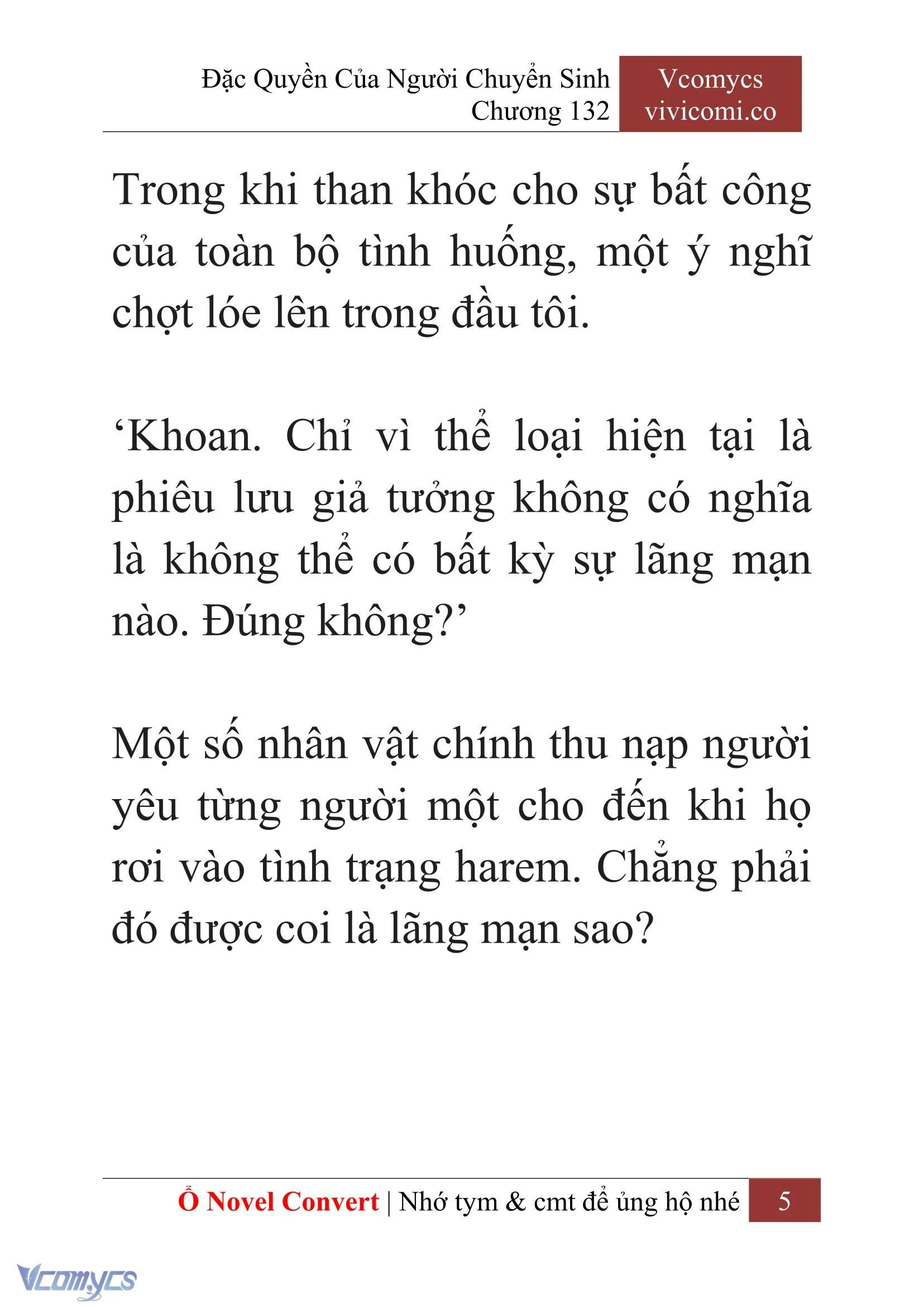 [Novel] Đặc Quyền Của Người Chuyển Sinh Chapter  132 - 7