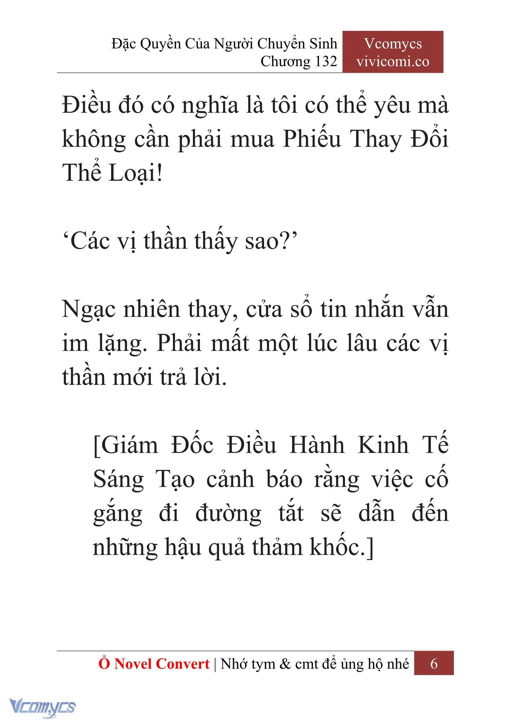 [Novel] Đặc Quyền Của Người Chuyển Sinh Chapter  132 - 8