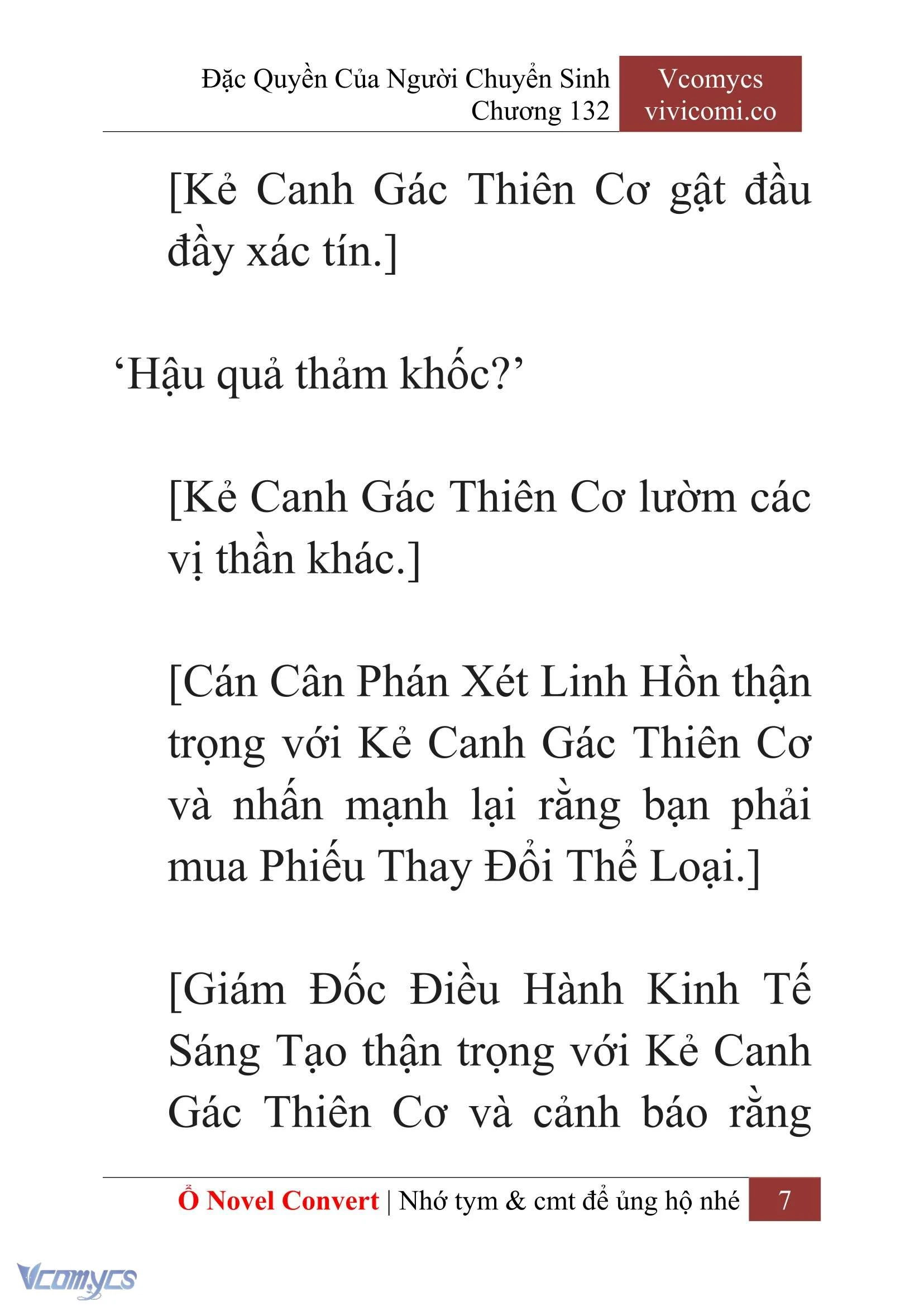 [Novel] Đặc Quyền Của Người Chuyển Sinh Chapter  132 - 9