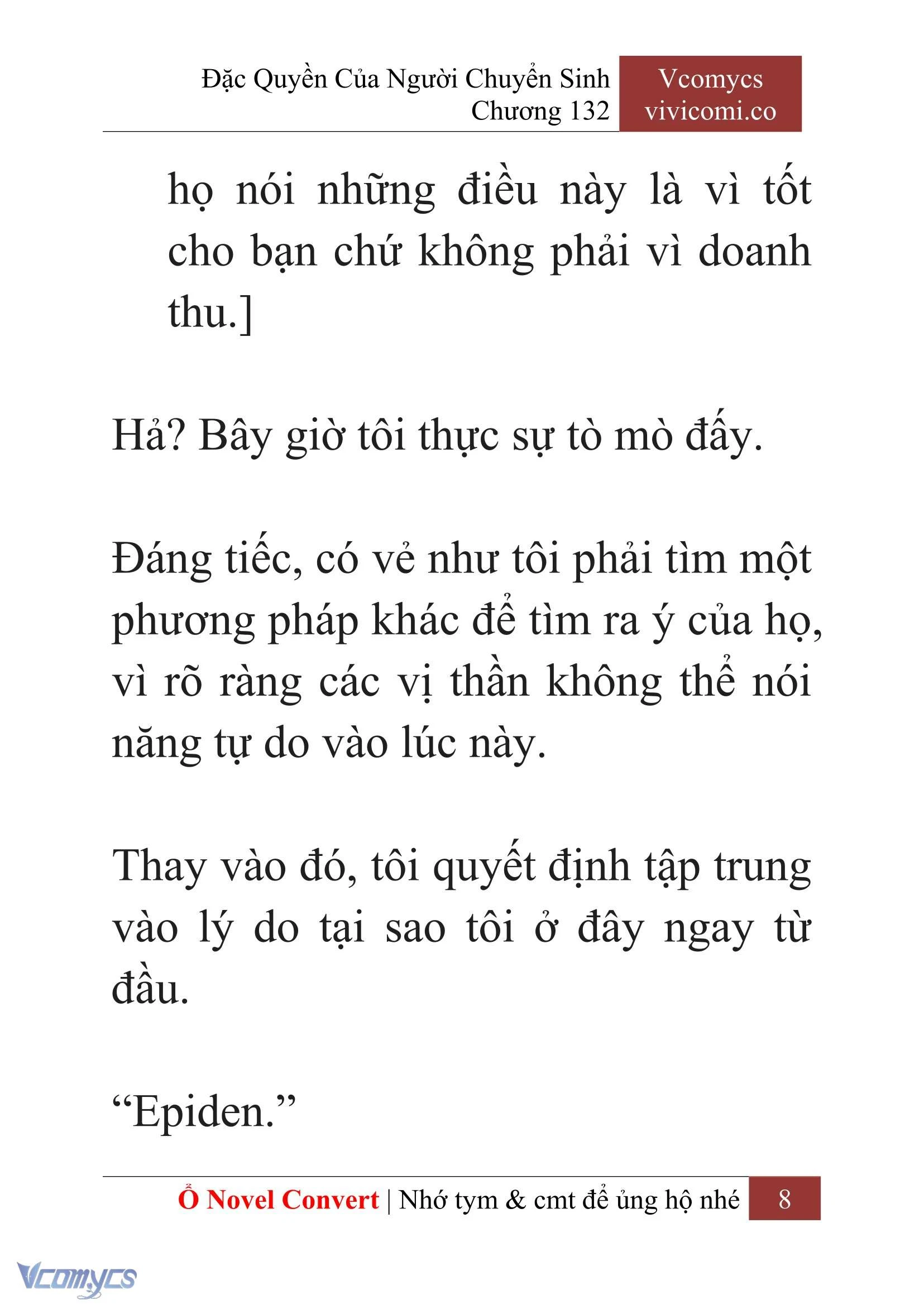 [Novel] Đặc Quyền Của Người Chuyển Sinh Chapter  132 - 10