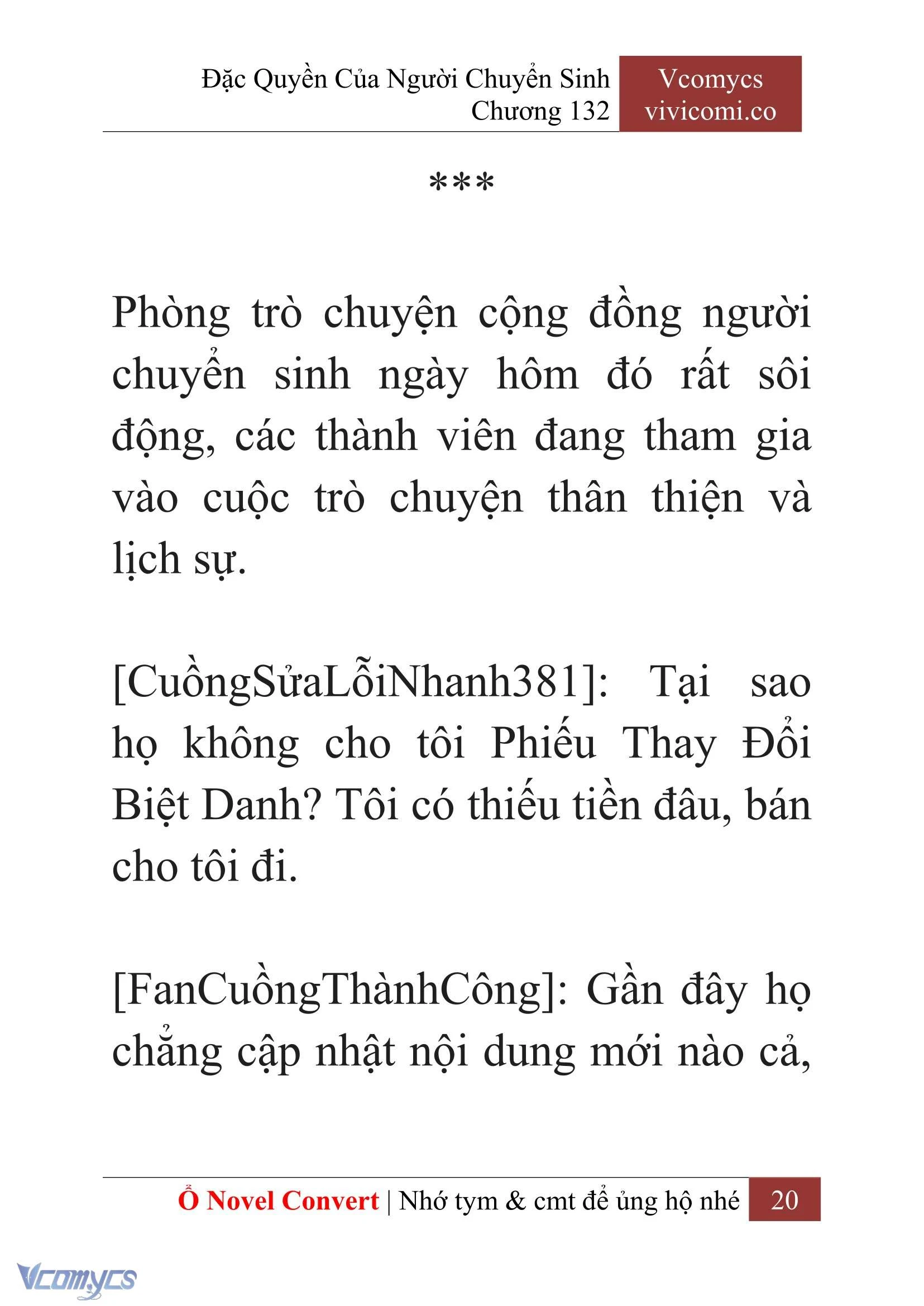 [Novel] Đặc Quyền Của Người Chuyển Sinh Chapter  132 - 22