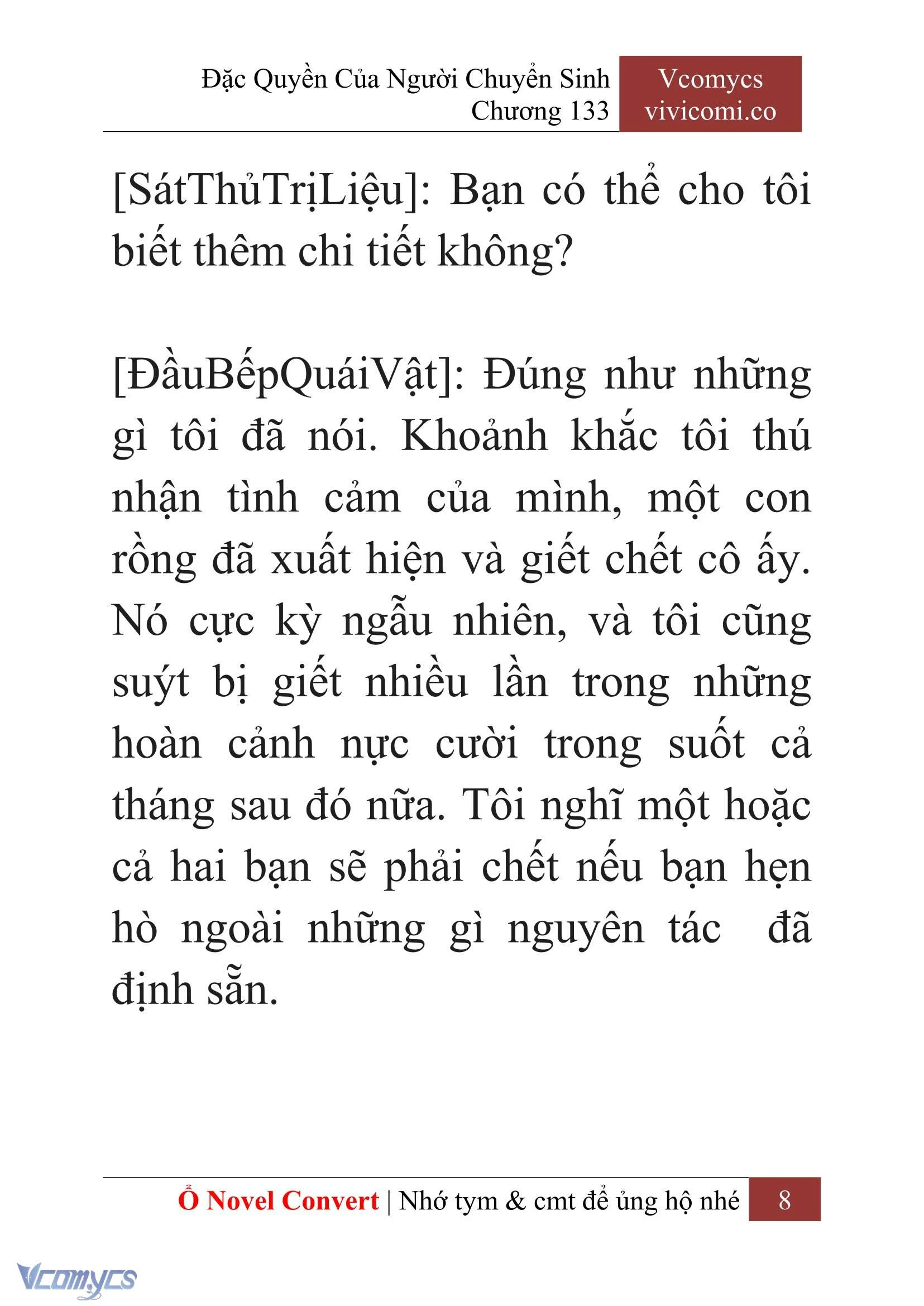 [Novel] Đặc Quyền Của Người Chuyển Sinh Chapter  133 - 10